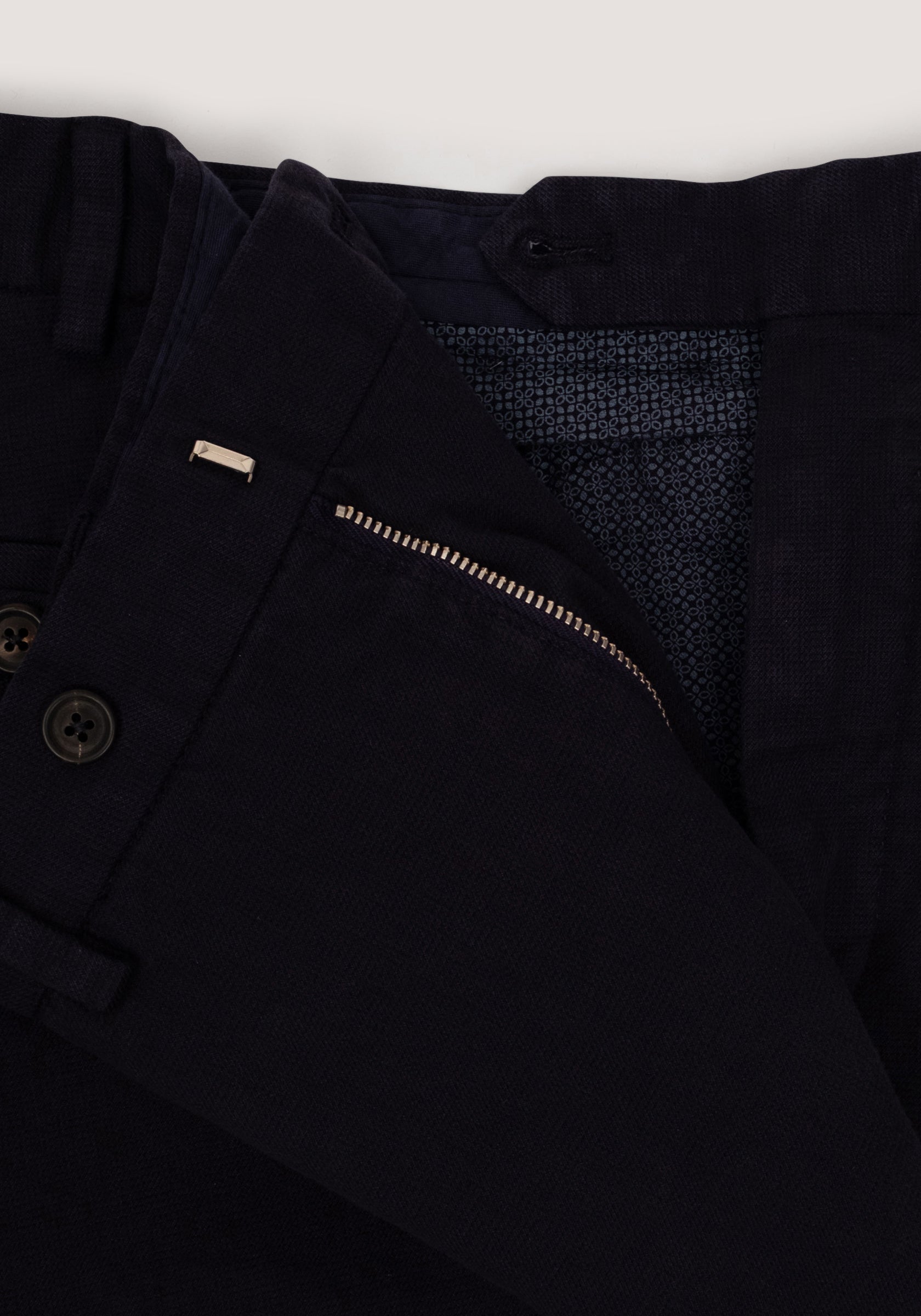 Christian Kimber Soft Cotton Chino - Navy Melange