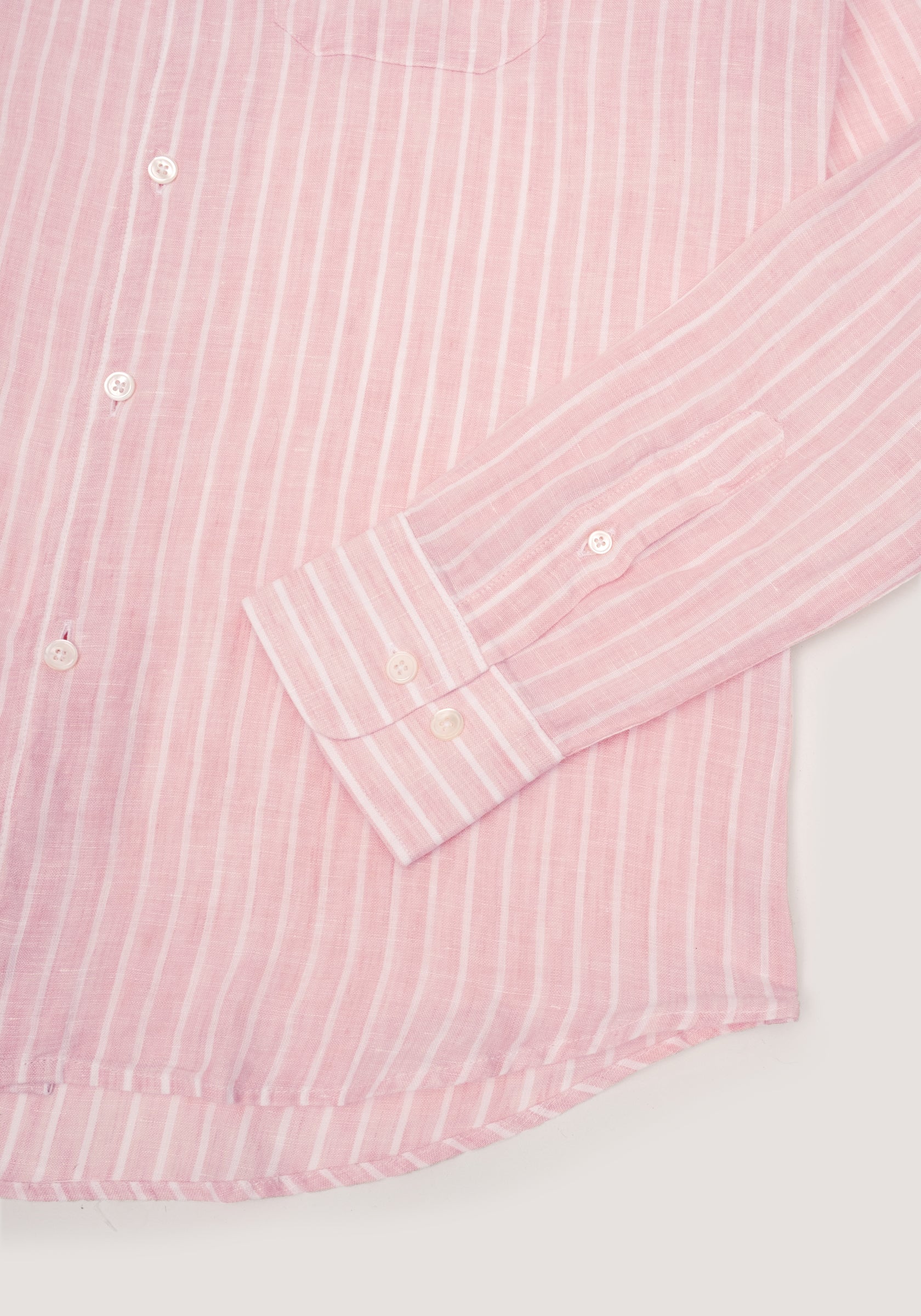 Christian Kimber Linen Holiday Shirt - Coral