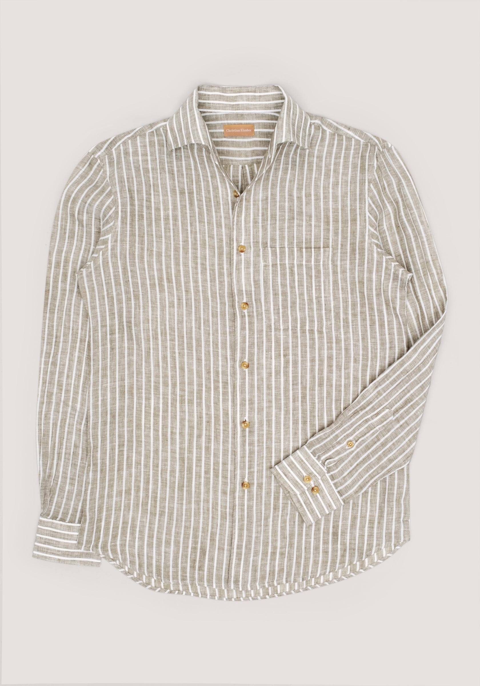 Christian Kimber Linen Holiday Shirt - Pistachio