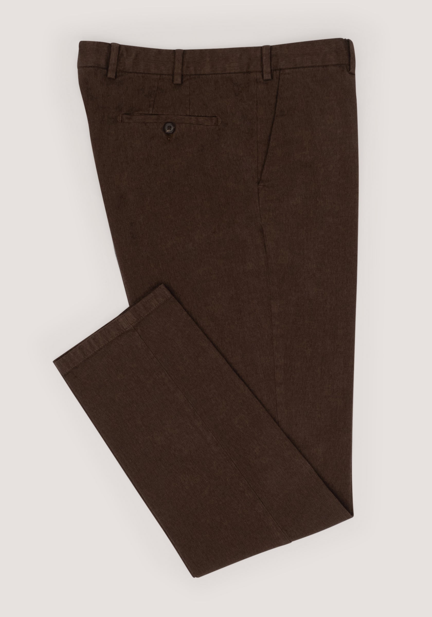Christian Kimber Soft Cotton Chino - Brown Rope Melange