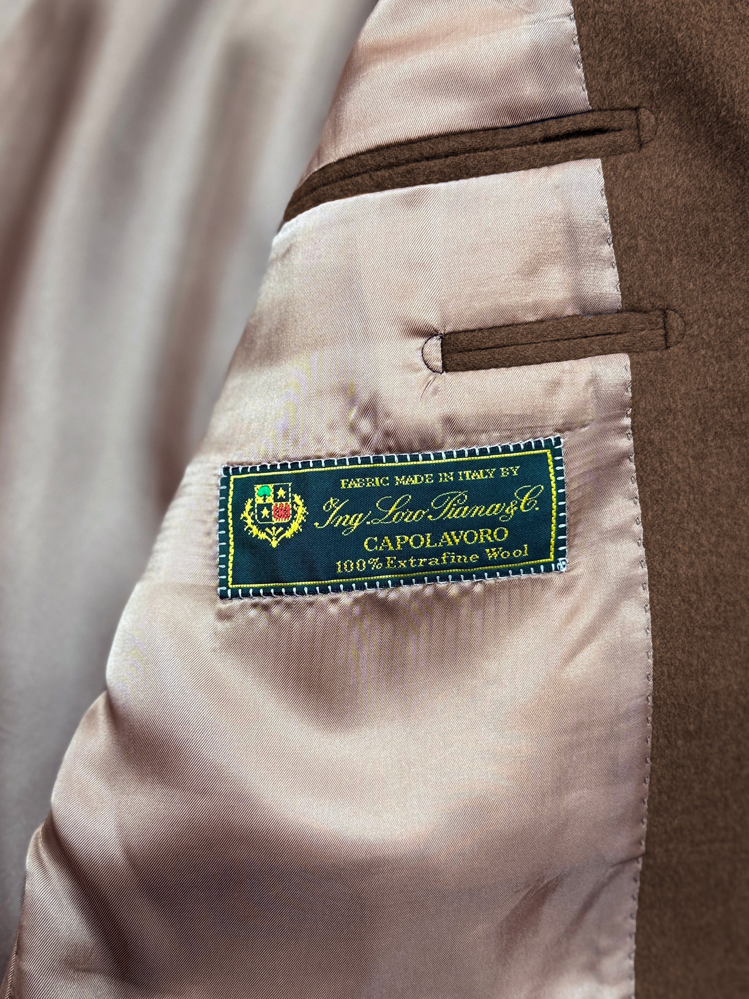 Tobacco Capolavoro Wool Blazer - LUCKY LAST