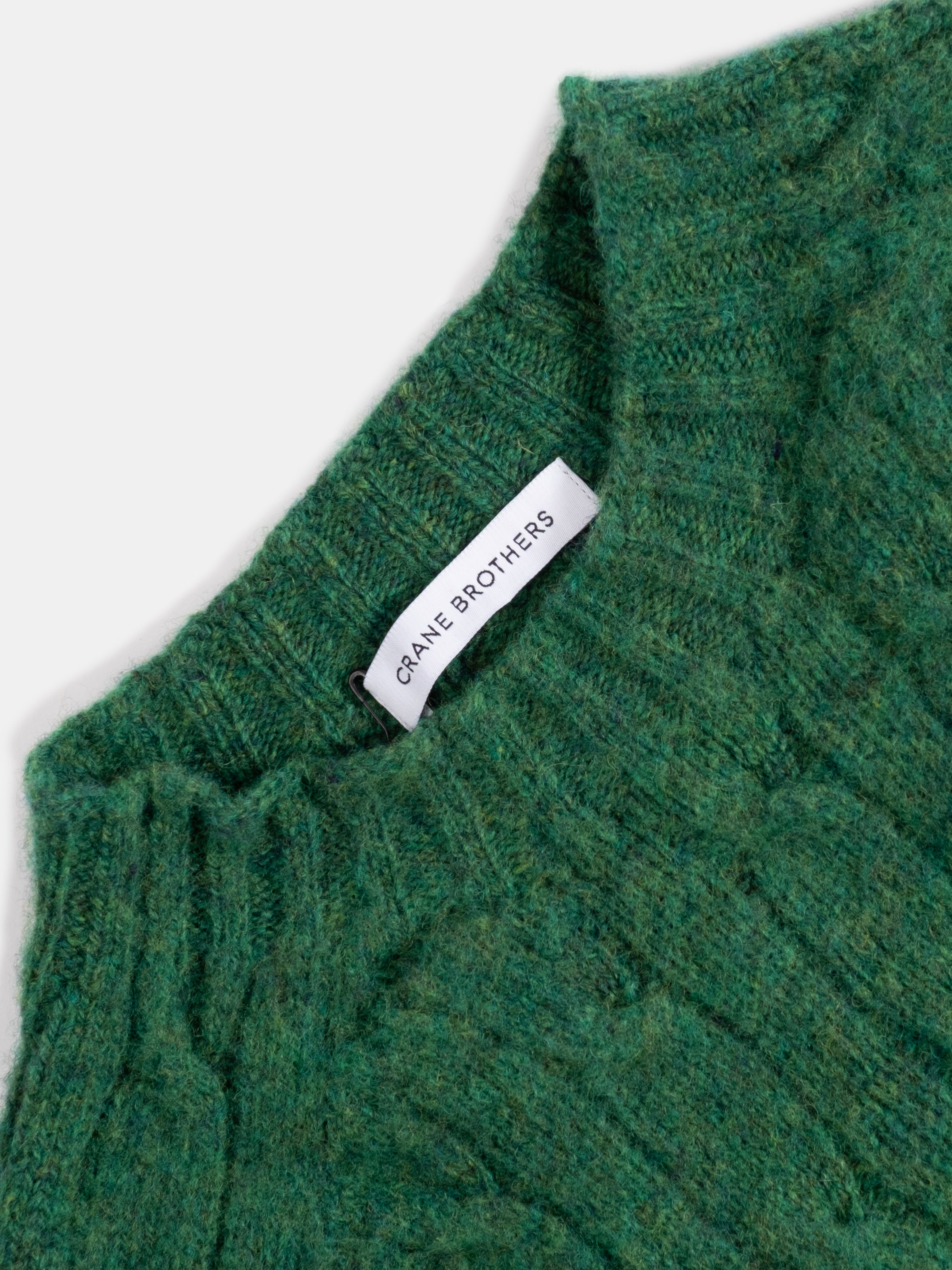 Cable Crew Neck Sweater - Clover