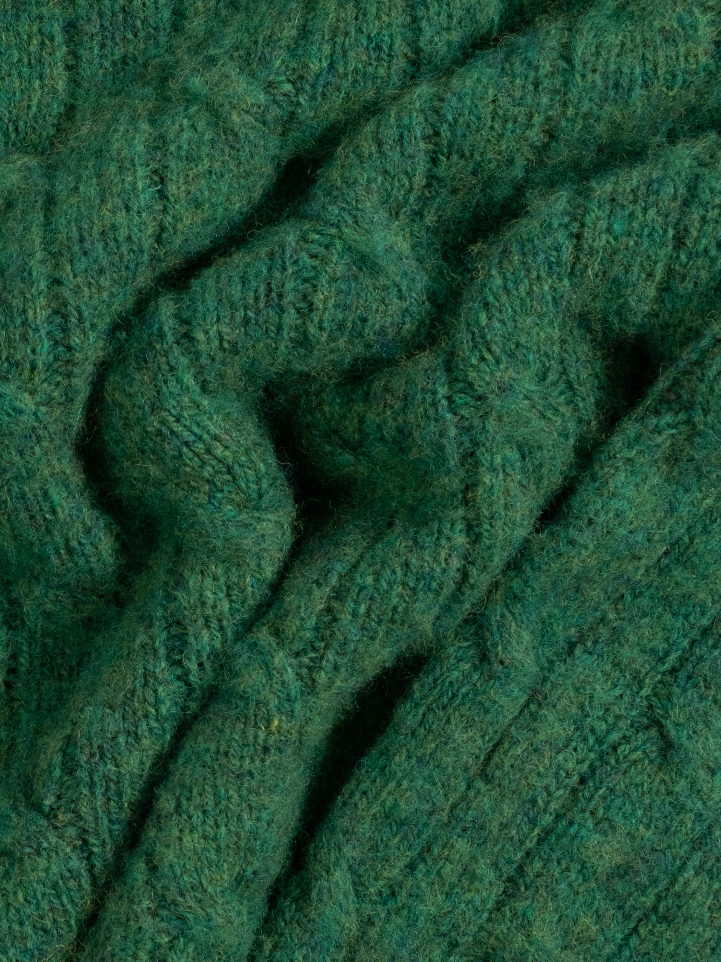 Cable Crew Neck Sweater - Clover