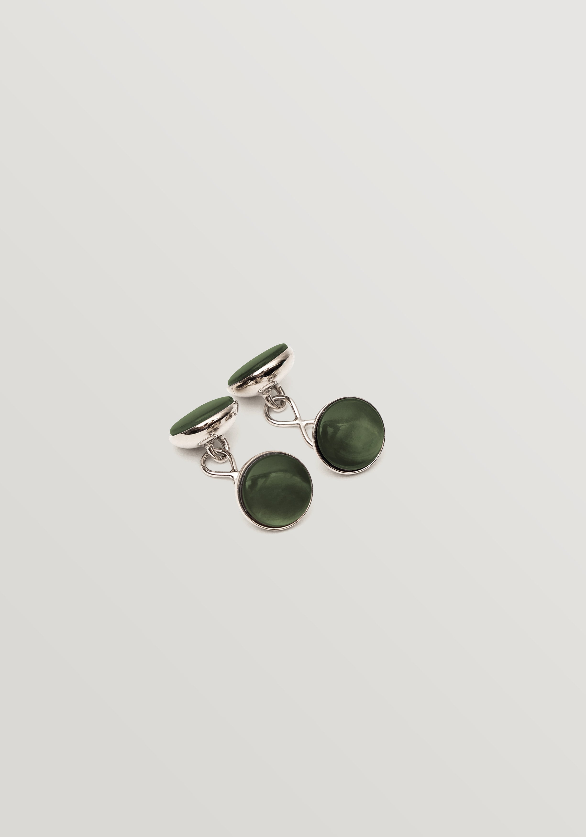Codis Maya Capsule Cufflinks - Jade