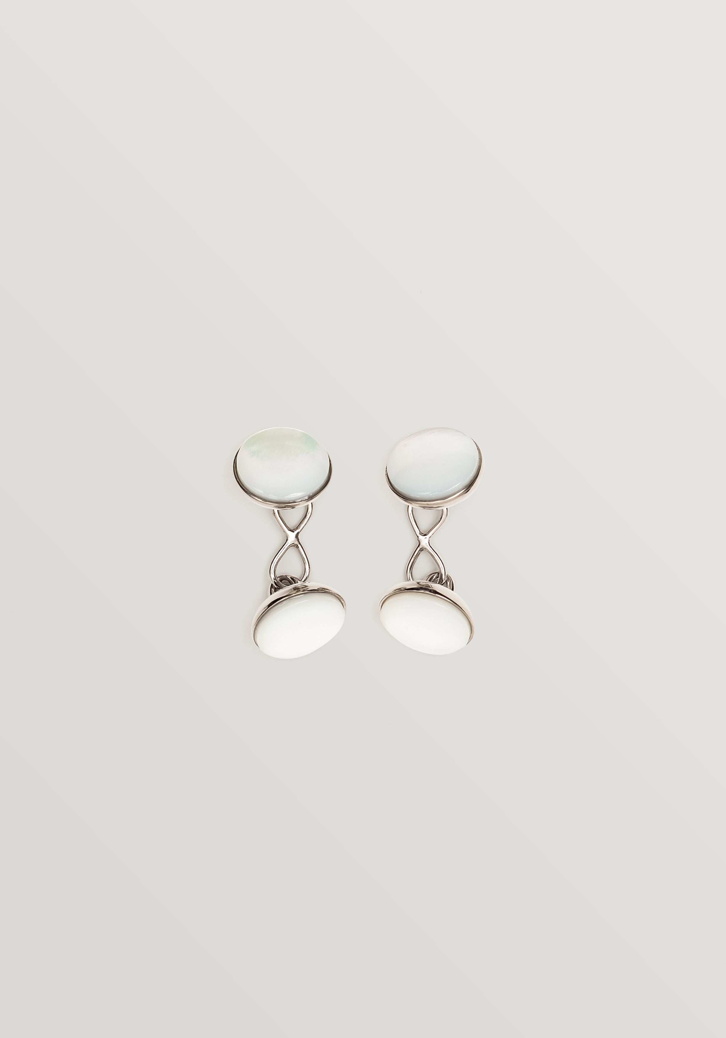 Codis Maya Gold Plated Capsule Cufflinks - Mother Of Pearl