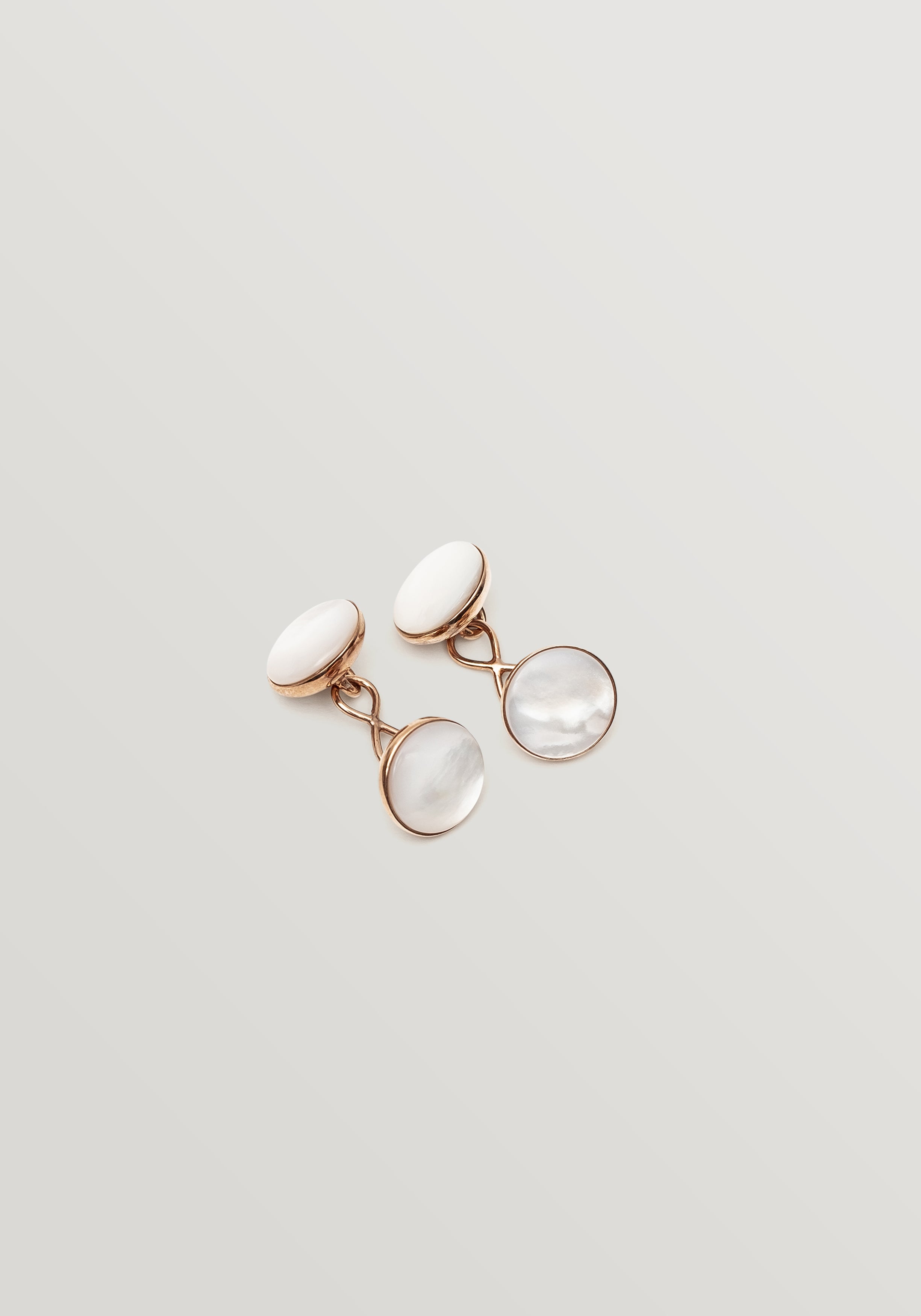 Codis Maya Rose Gold Capsule Cufflinks - Mother of Pearl