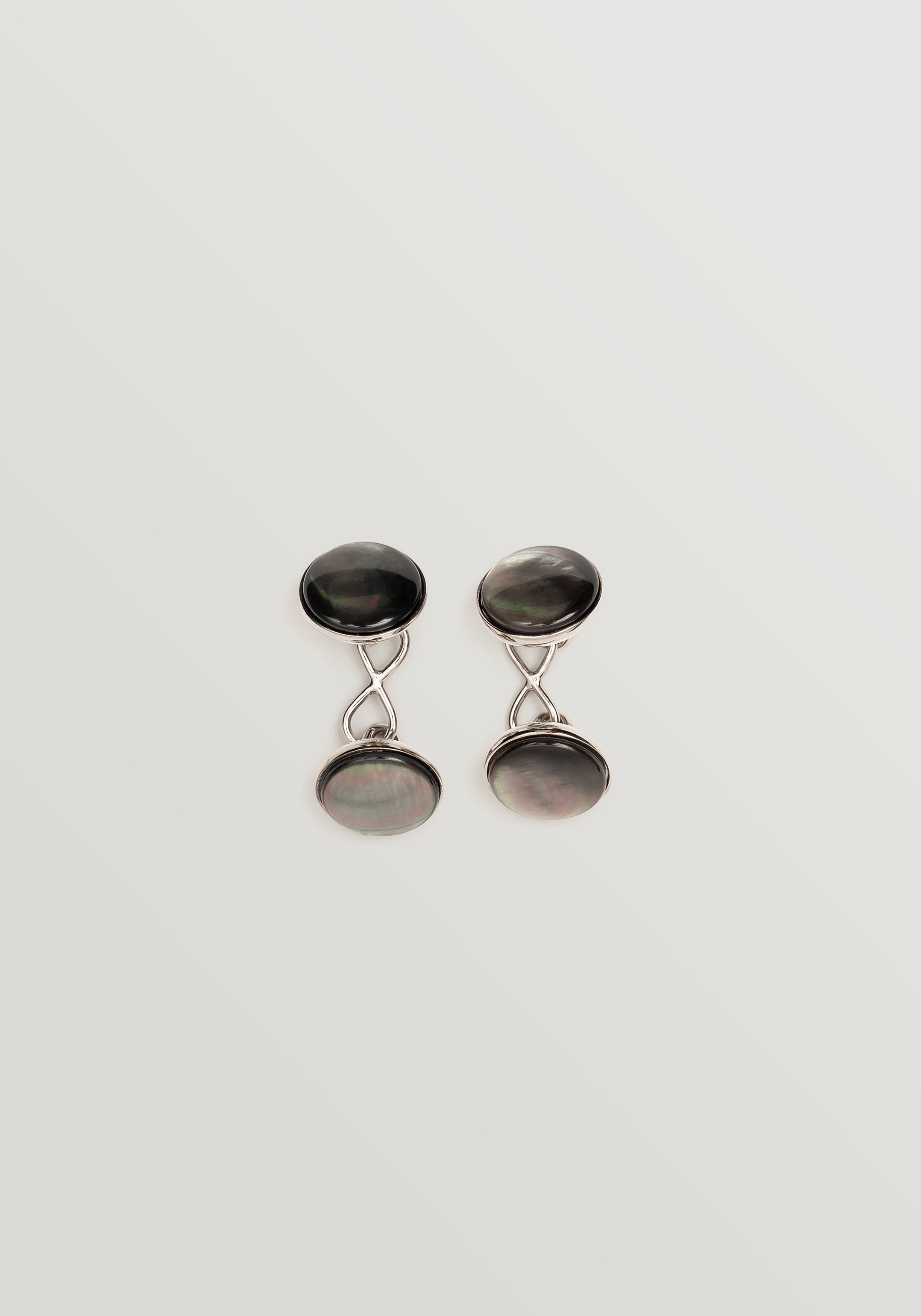 Codis Maya Capsule Cufflinks - Smokey Mother of Pearl