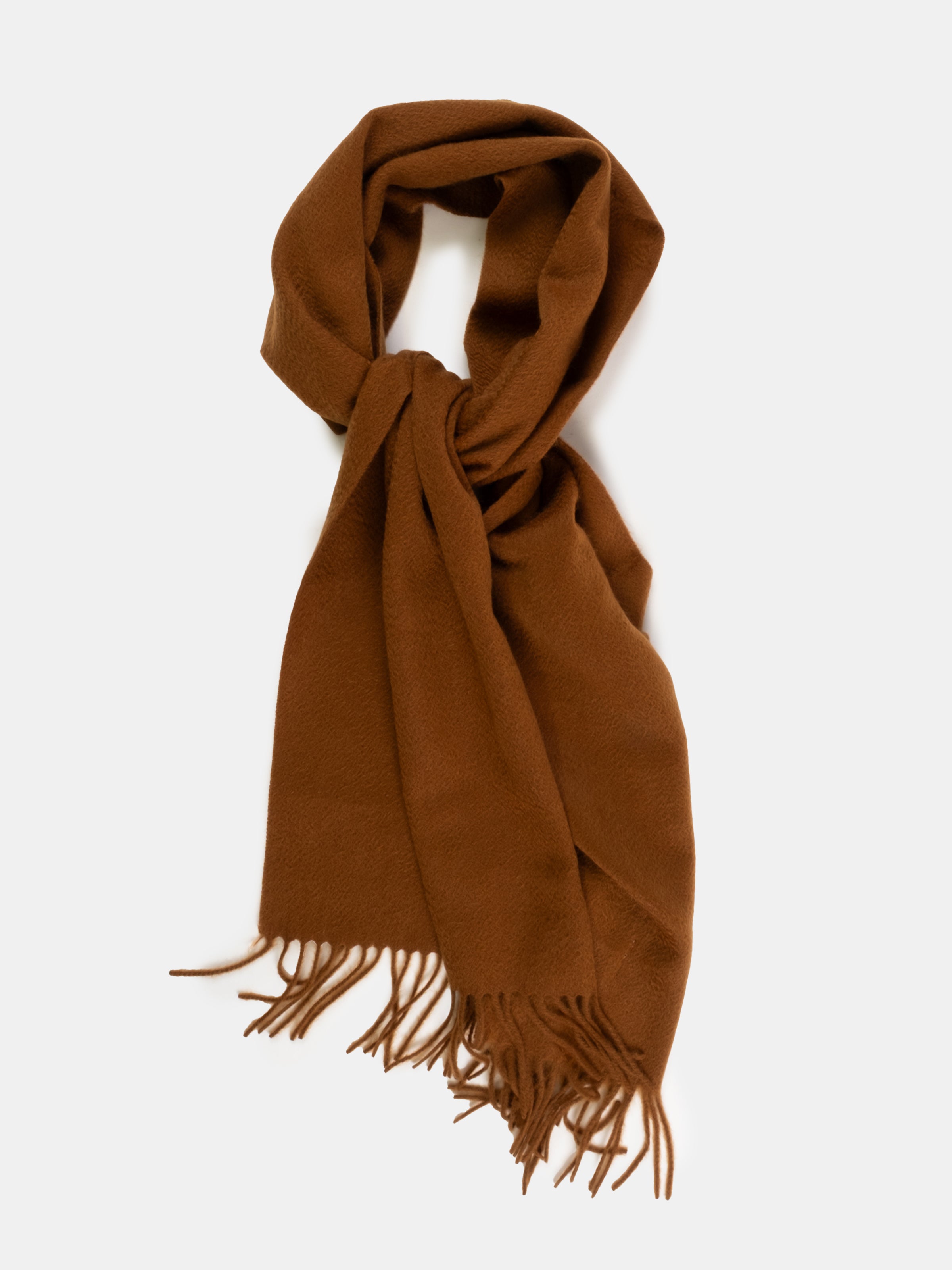 Cashmere Scarf - Cognac