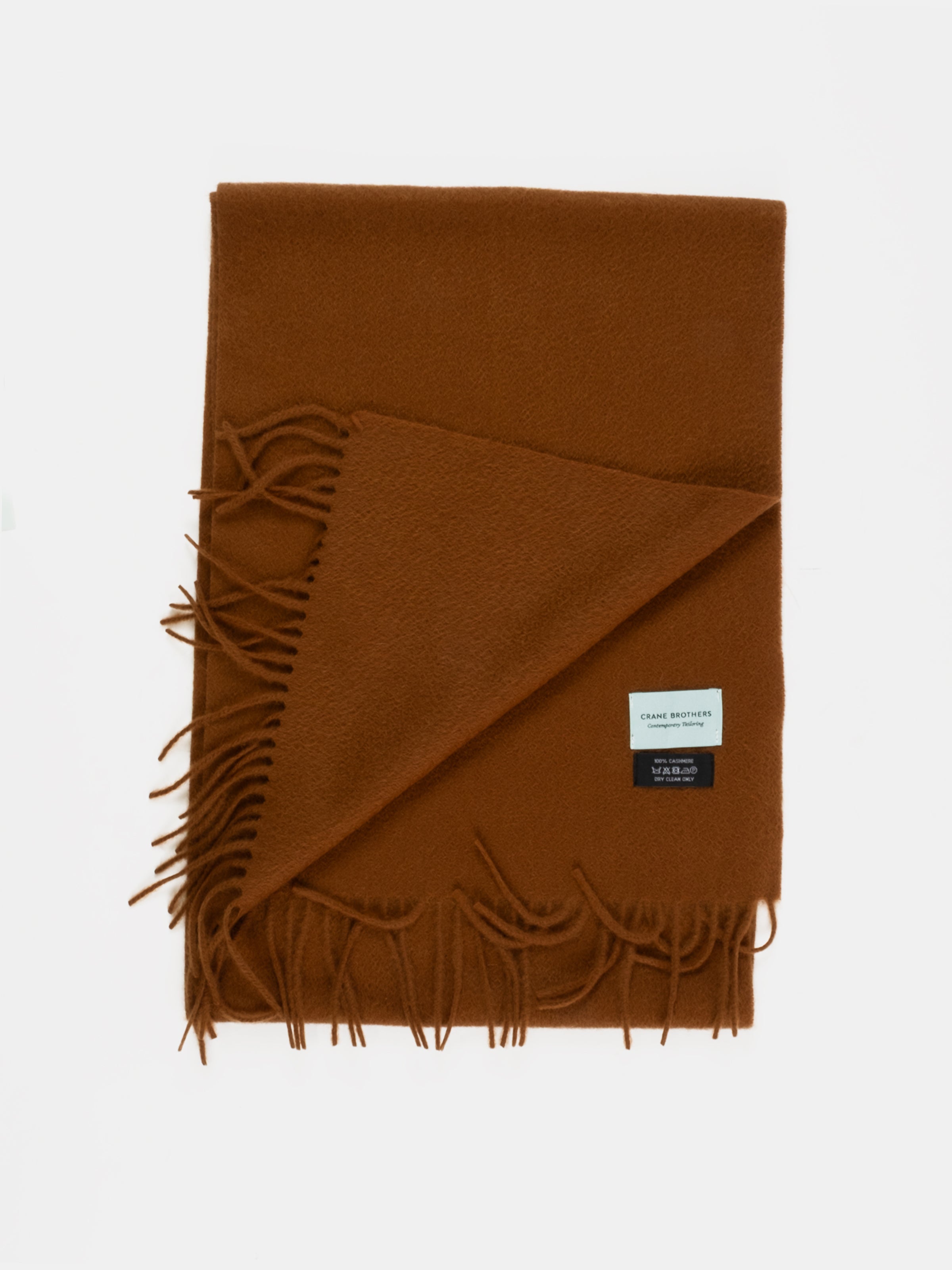 Cashmere Scarf - Cognac