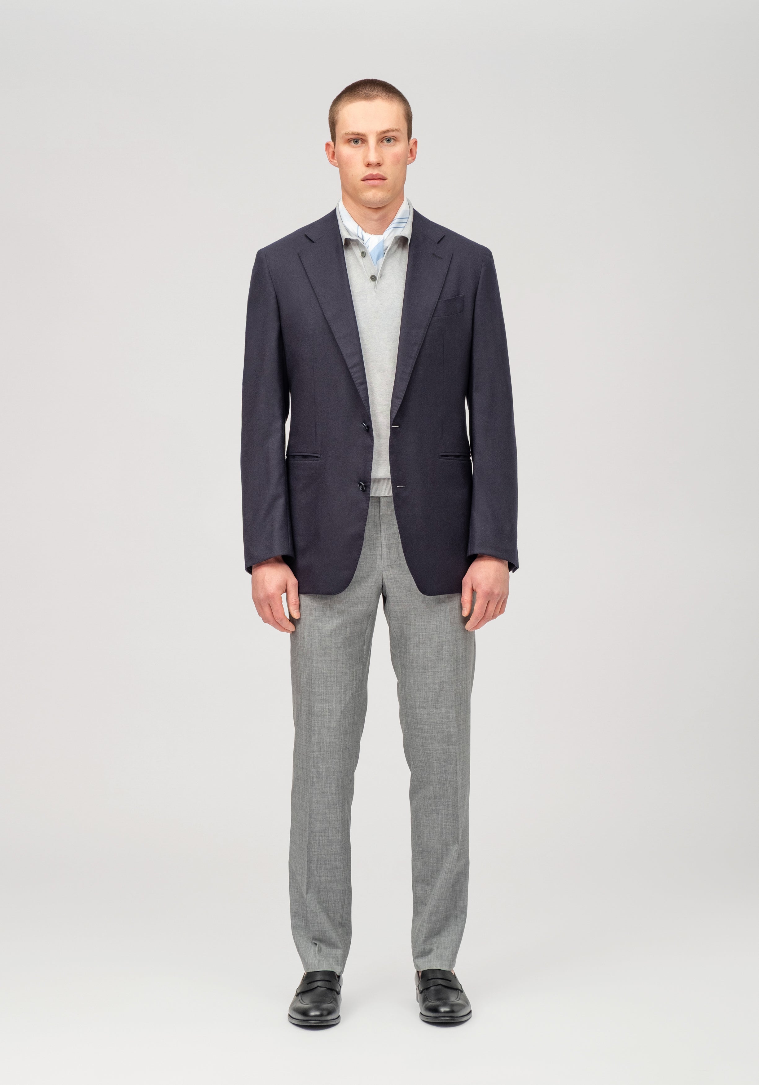 Flight Trouser - Grey Lightweight Wool