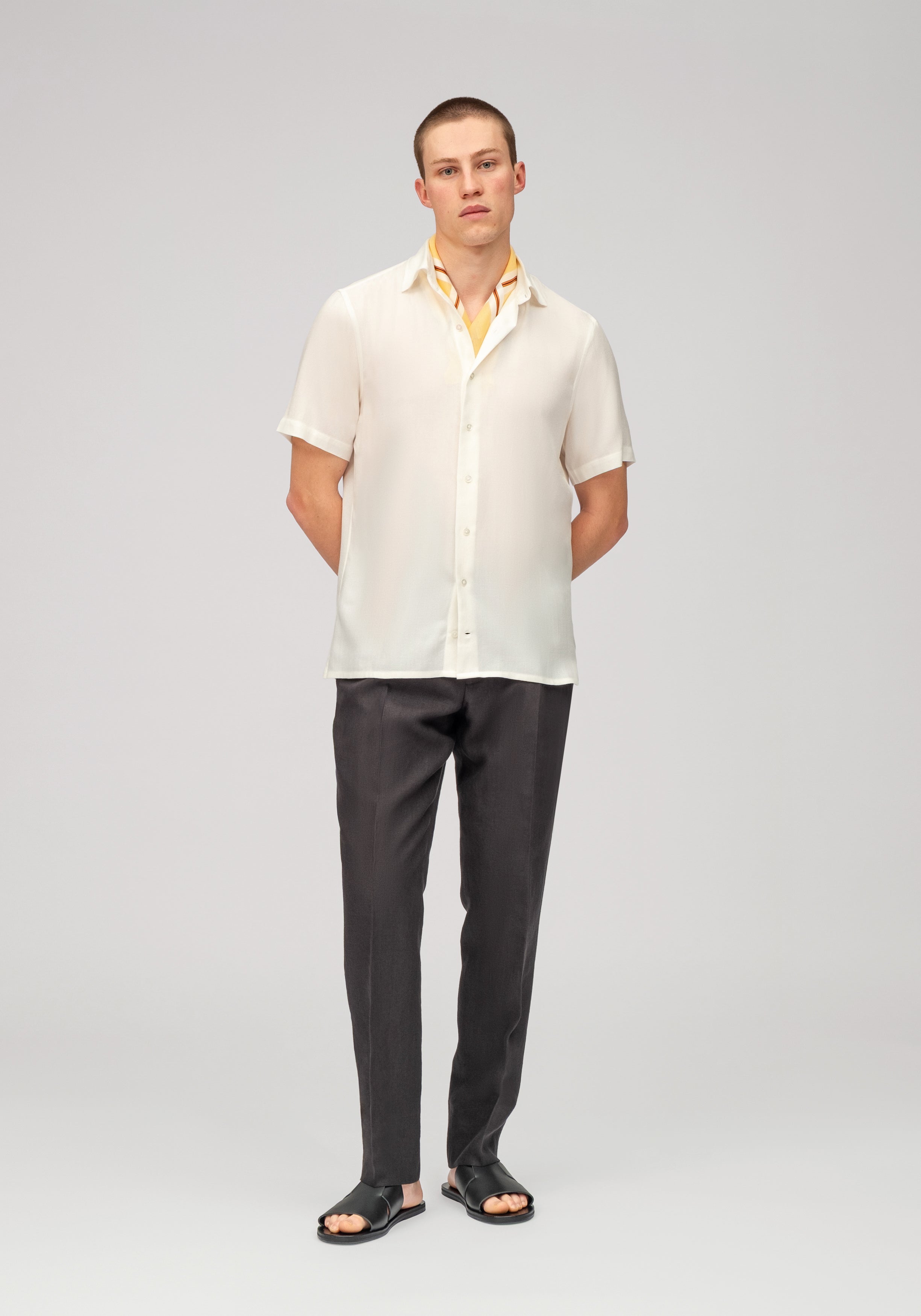 Summer Linen Trouser - Black