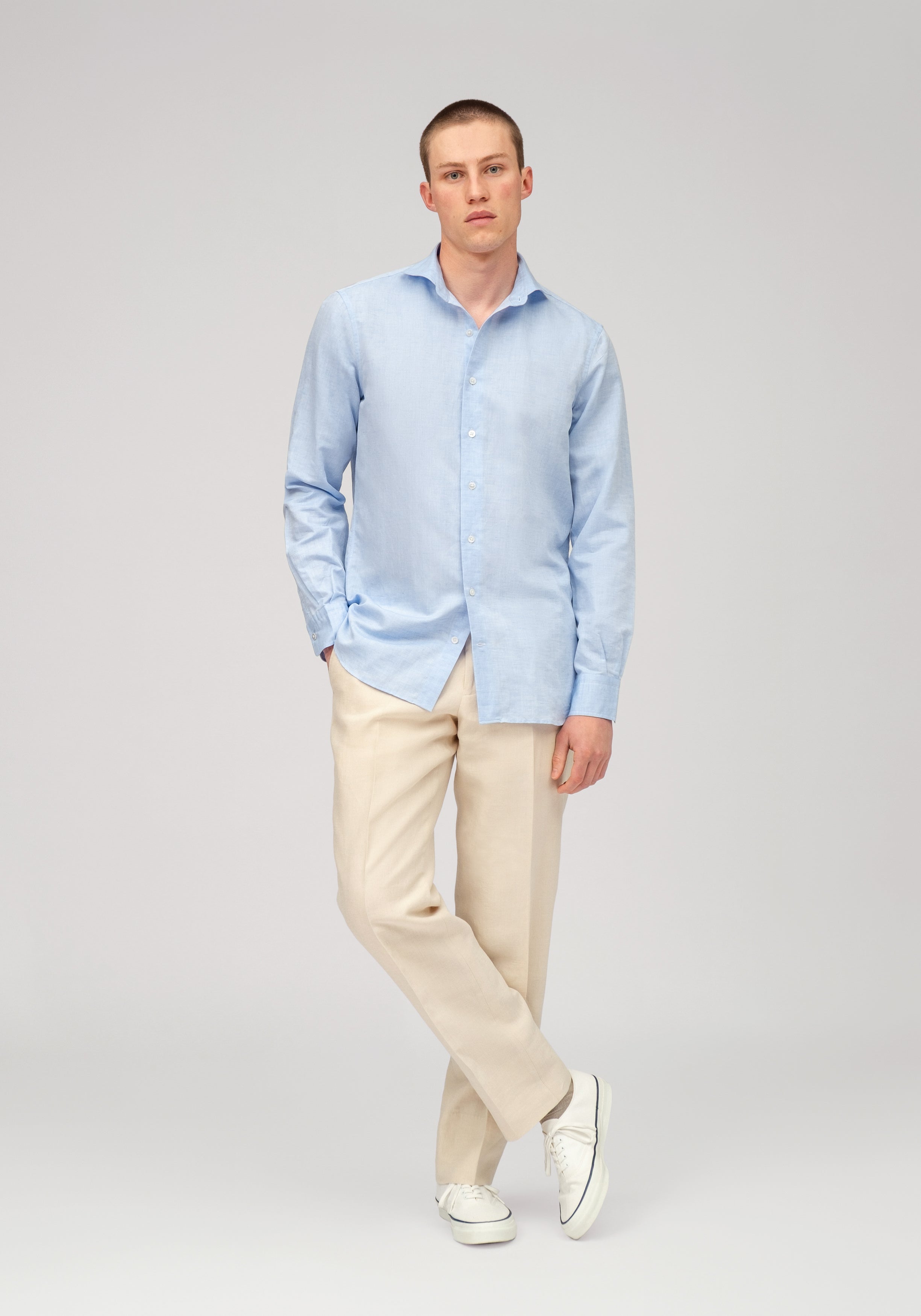 Summer Linen Trouser - Sand