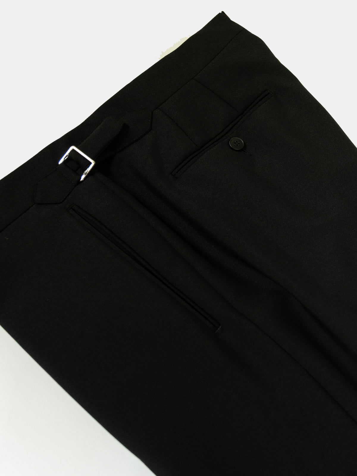 Black Wool and Mohair Peak Lapel Tuxedo - Production Sample