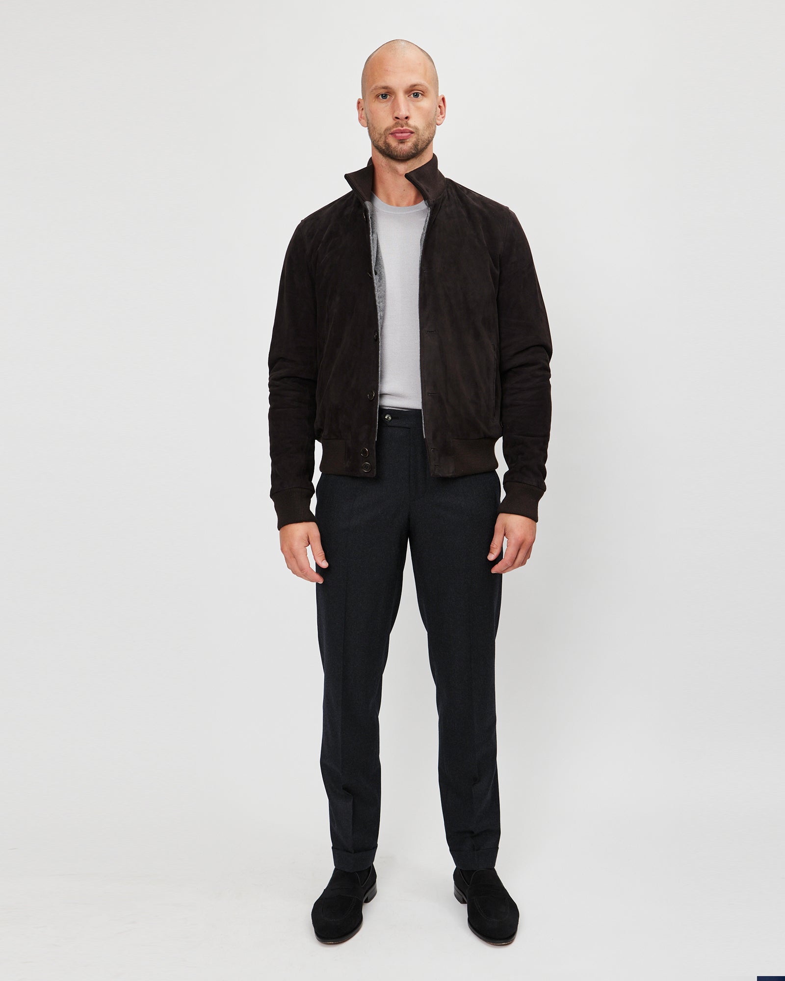 Flannel Trouser - Charcoal