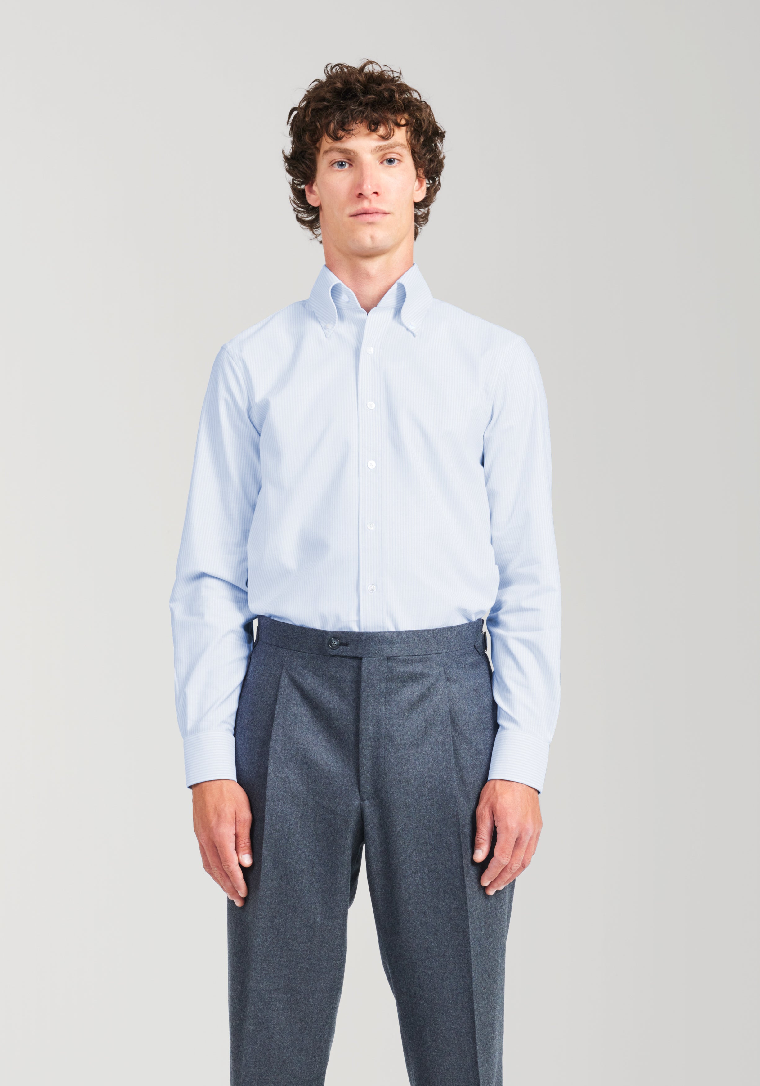 Oxford Stripe Shirt - Blue