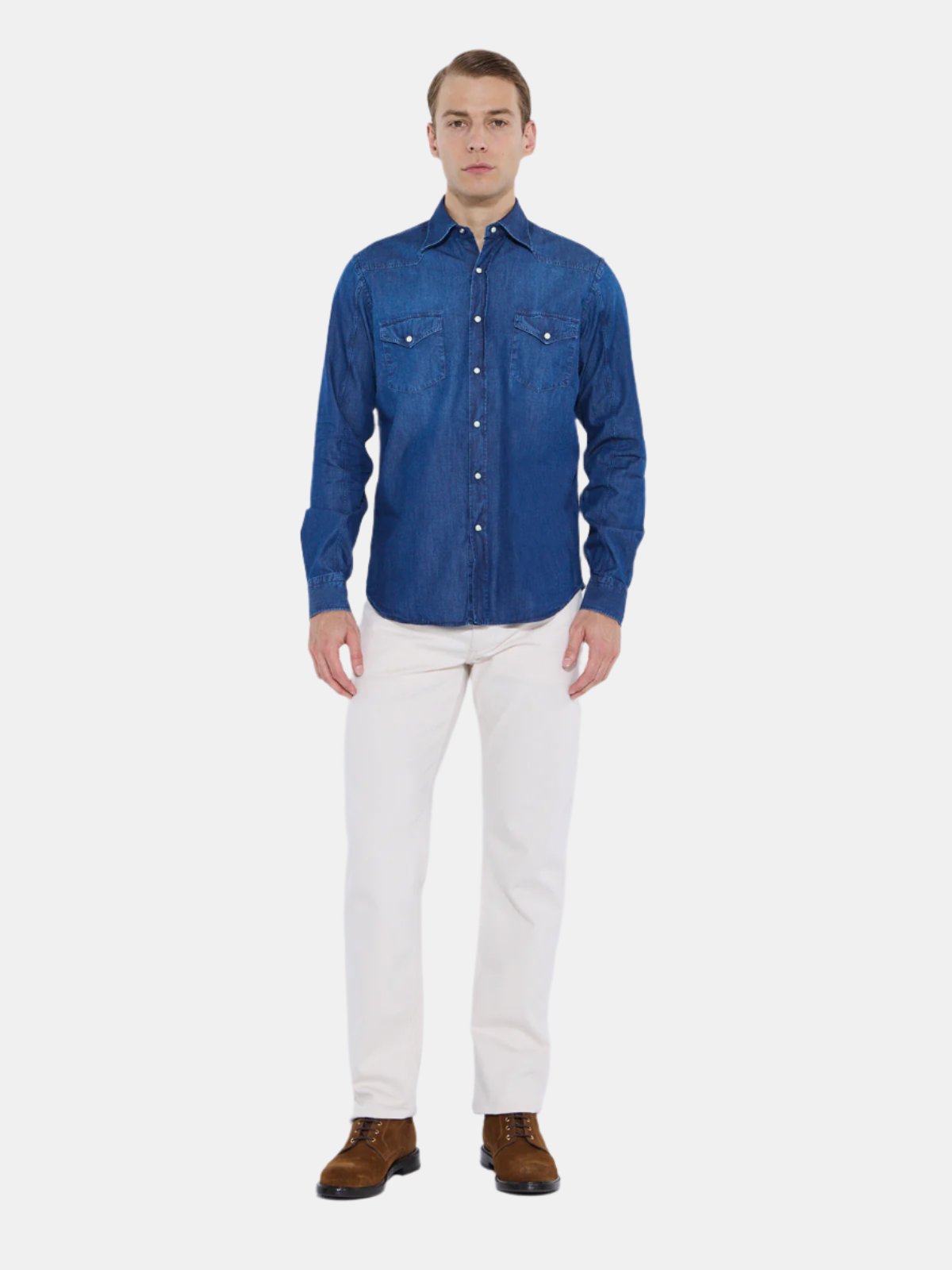 Denim Western Shirt - Indigo  Lucky Last