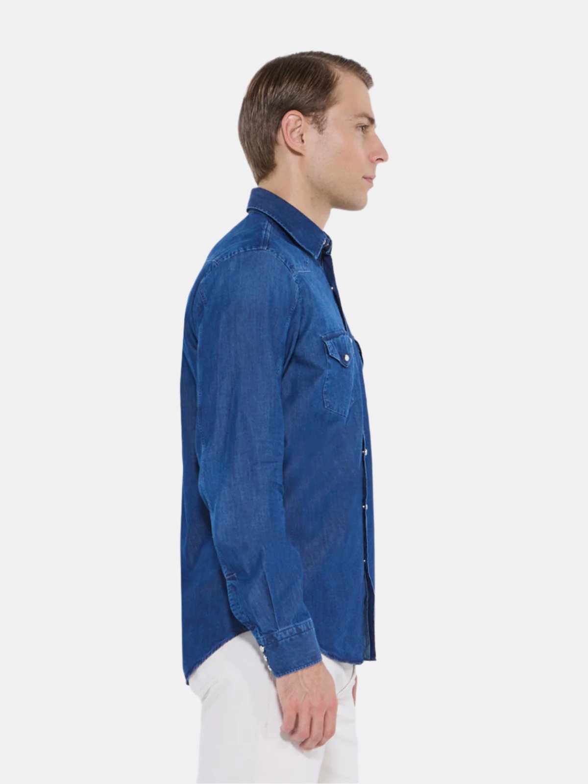 Denim Western Shirt - Indigo  Lucky Last