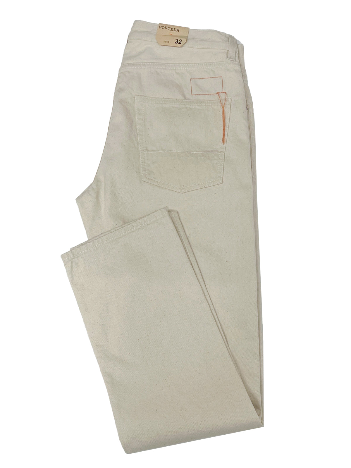 Fortela John Denim Five Pocket Jeans - Off White