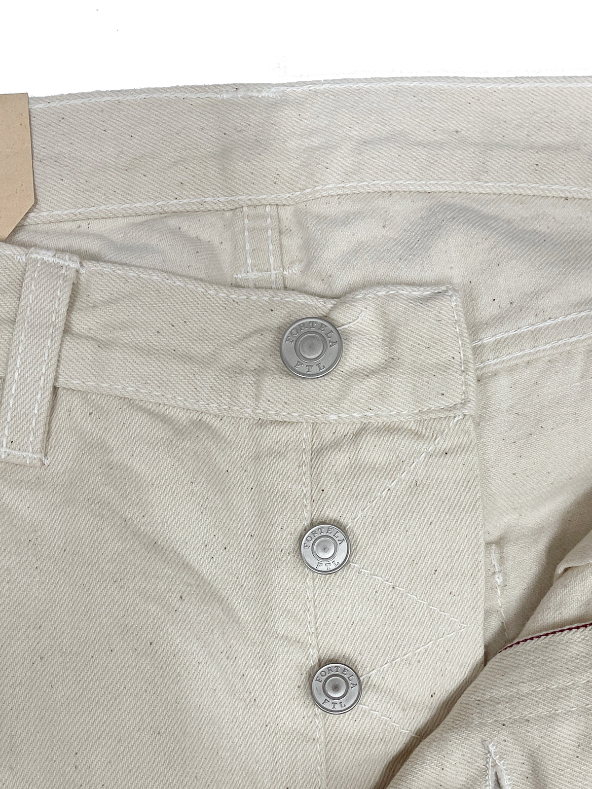 Fortela John Denim Five Pocket Jeans - Off White