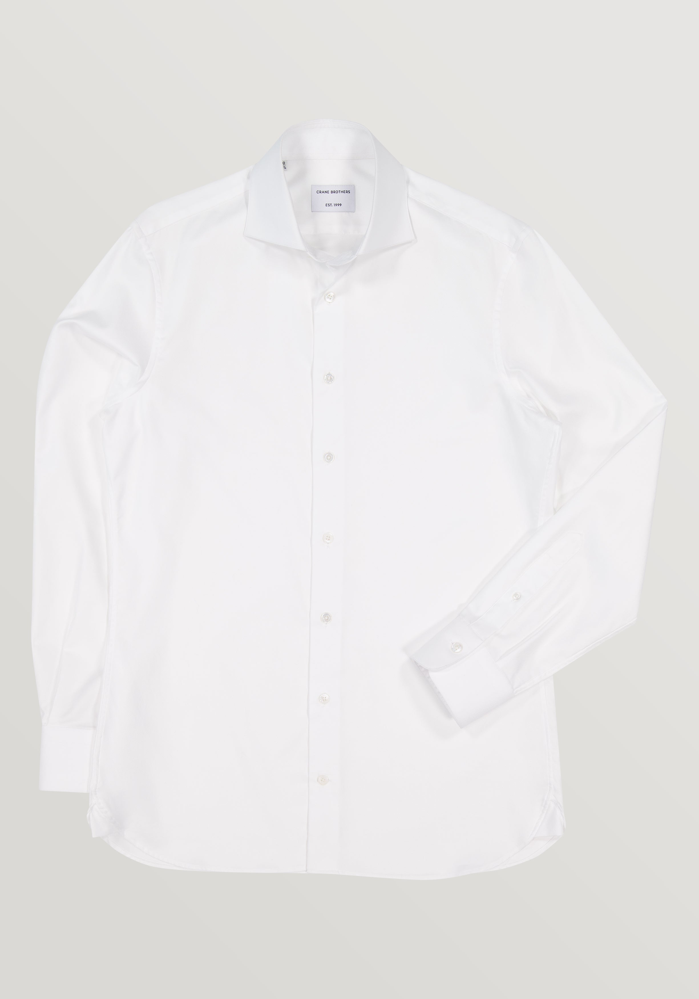 Cutaway Collar Oxford Shirt - White