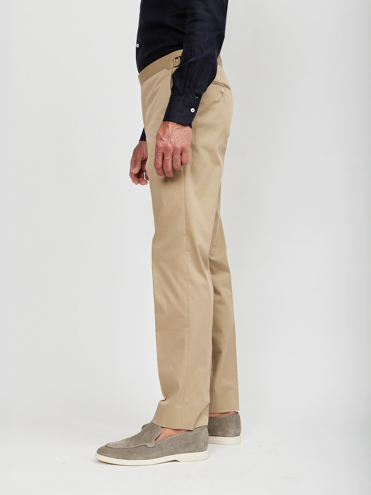 Desert Cotton Dress Trouser with Side Adjusters - LUCKY LAST