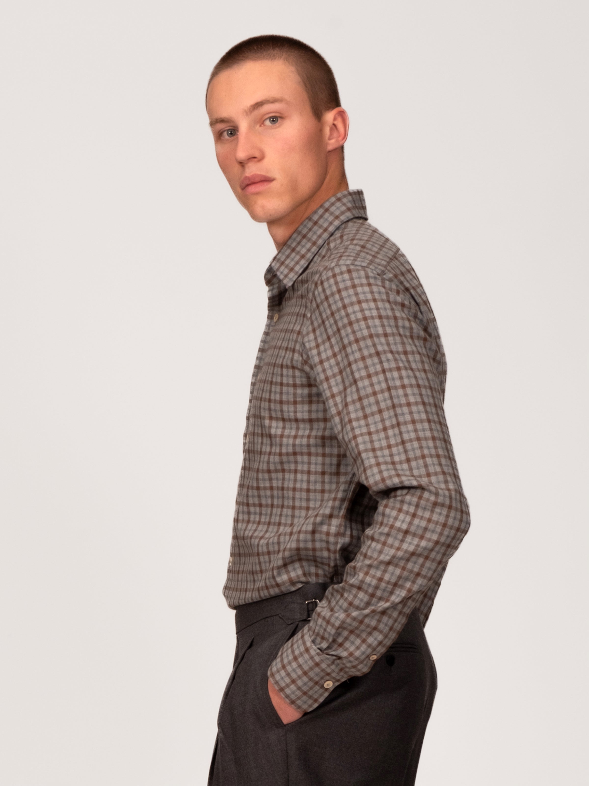 Check Shirt -Marle & Cocoa