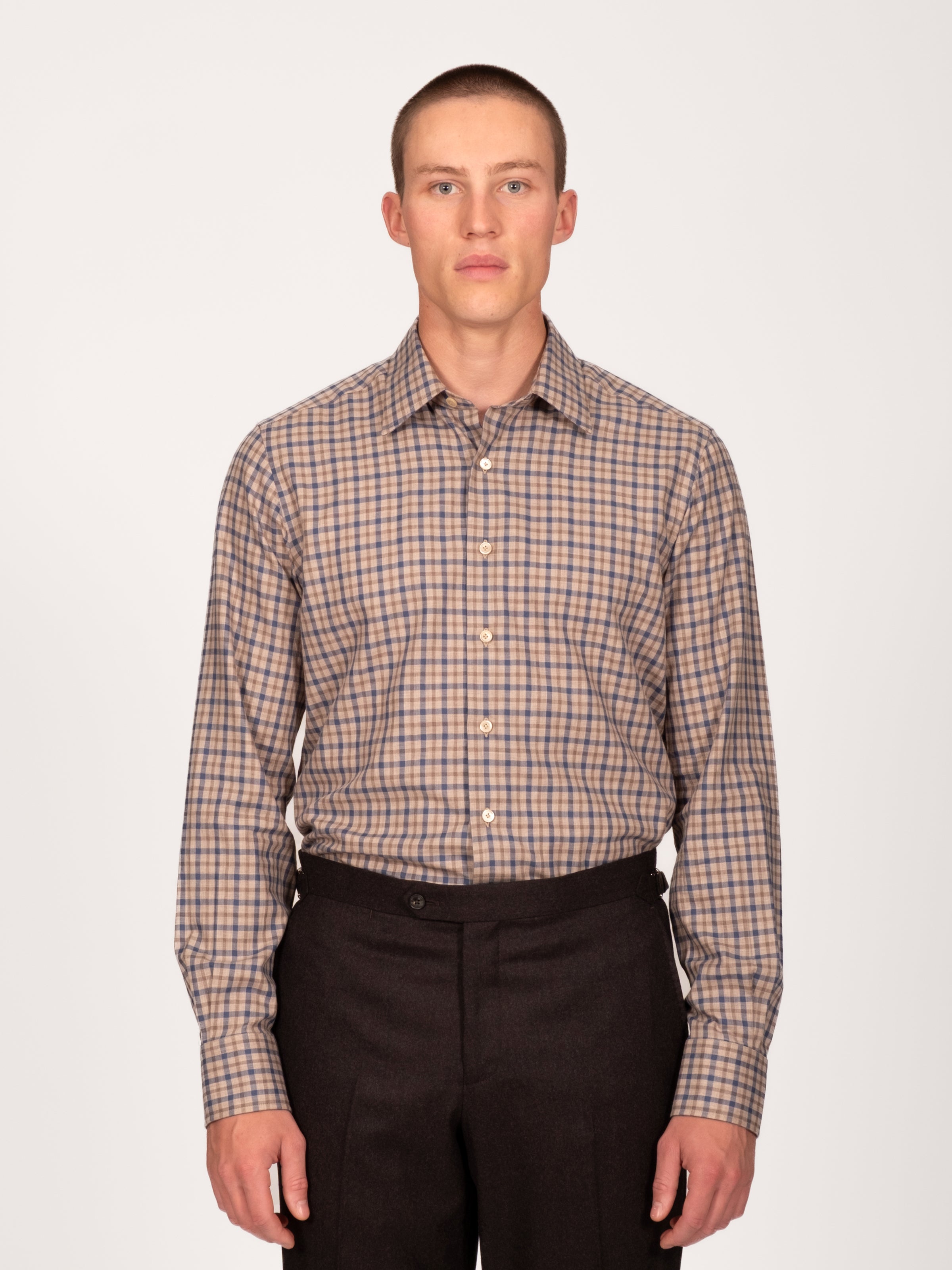 Check Shirt - Cinnamon & Indigo