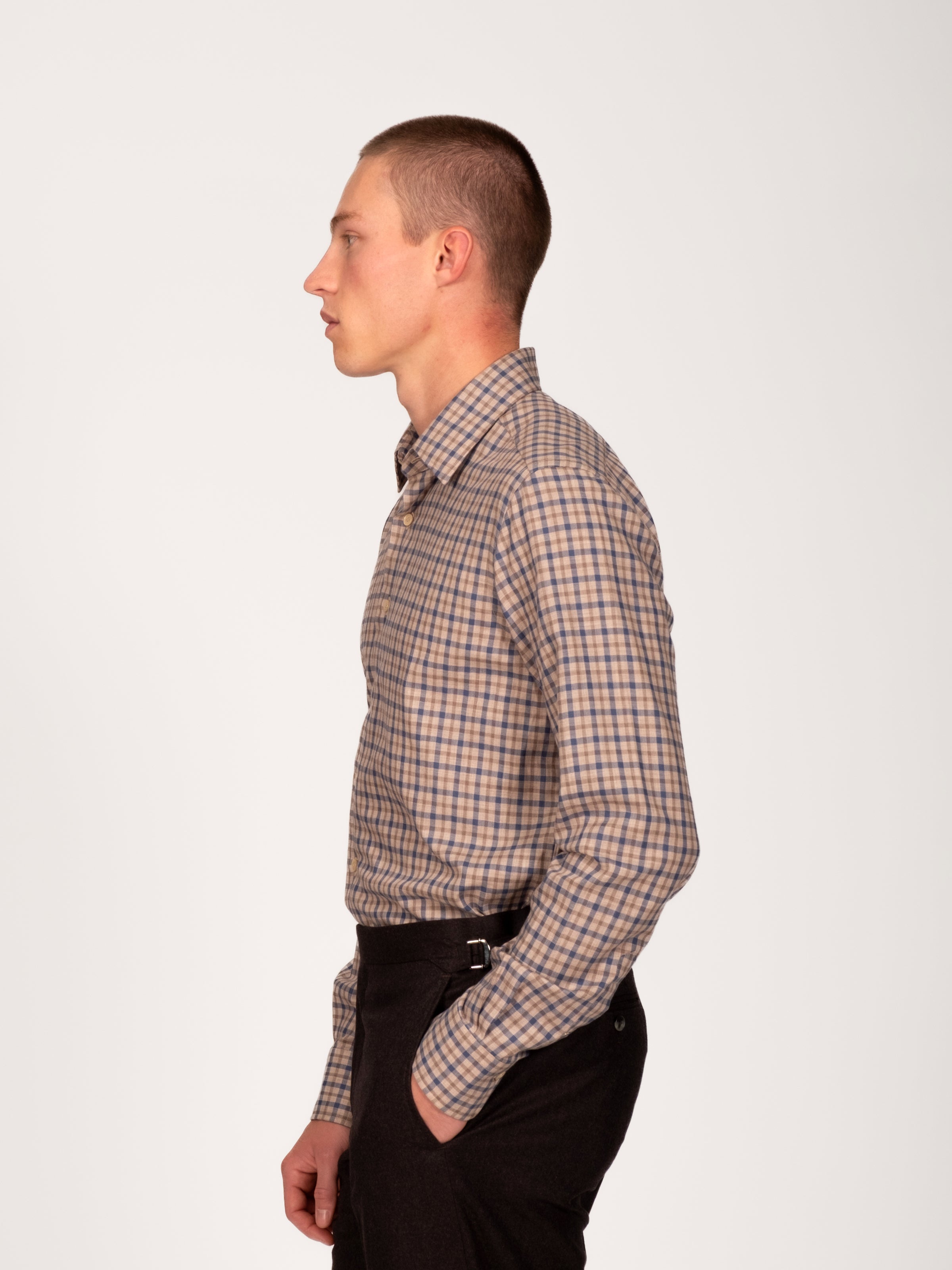 Check Shirt - Cinnamon & Indigo