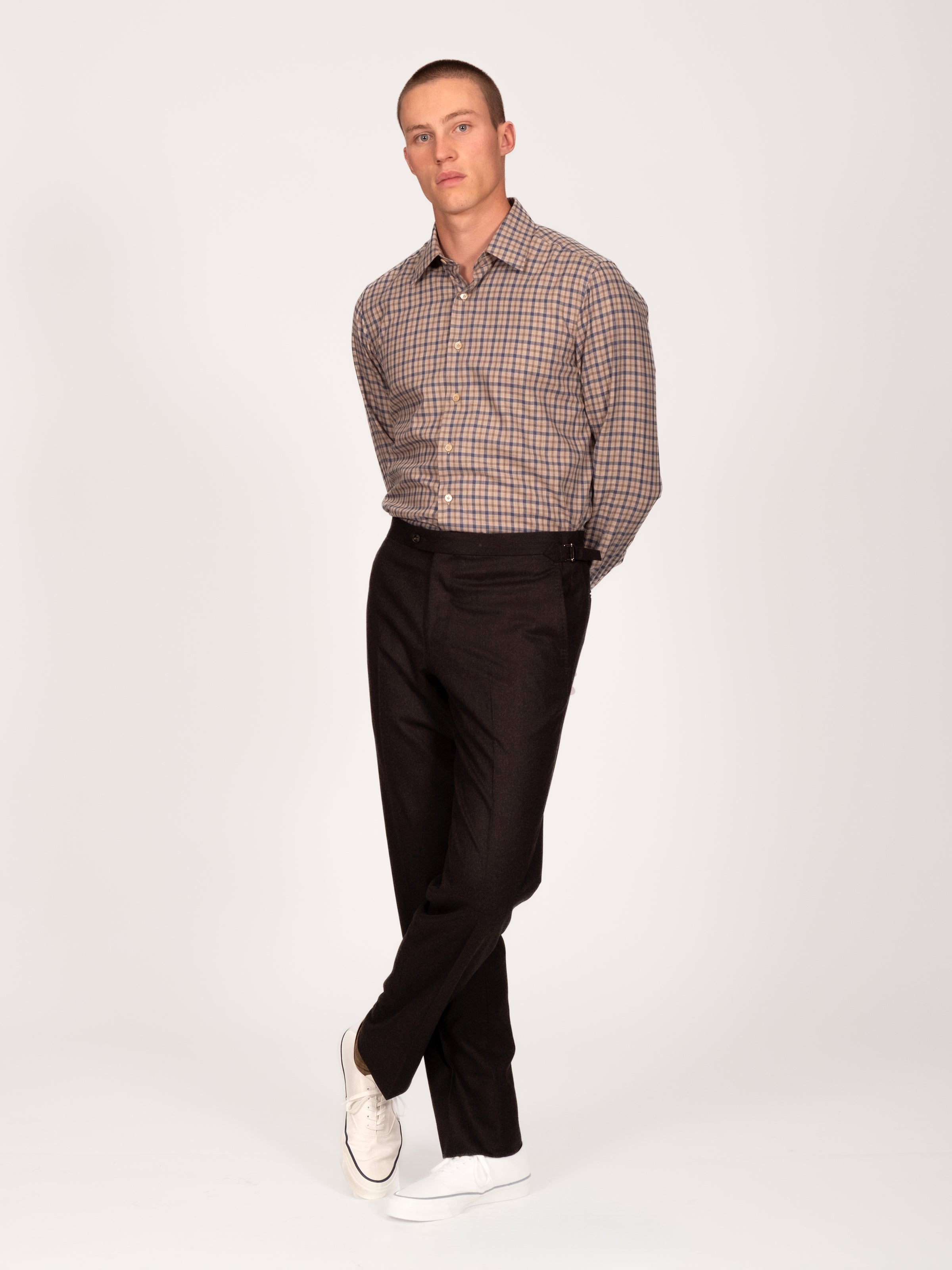 Check Shirt - Cinnamon & Indigo