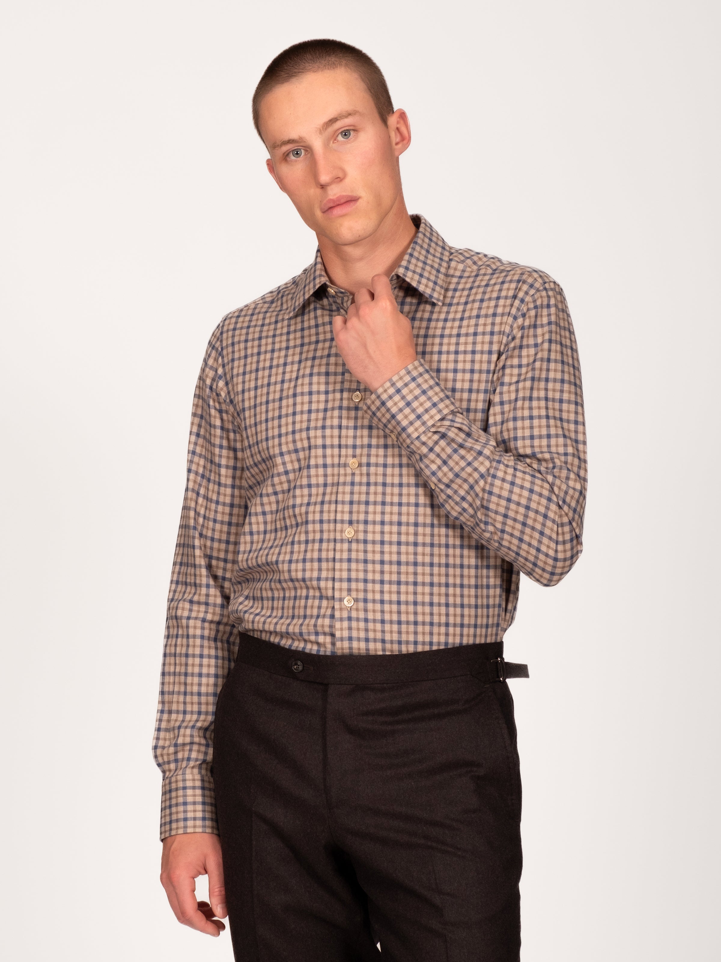Check Shirt - Cinnamon & Indigo