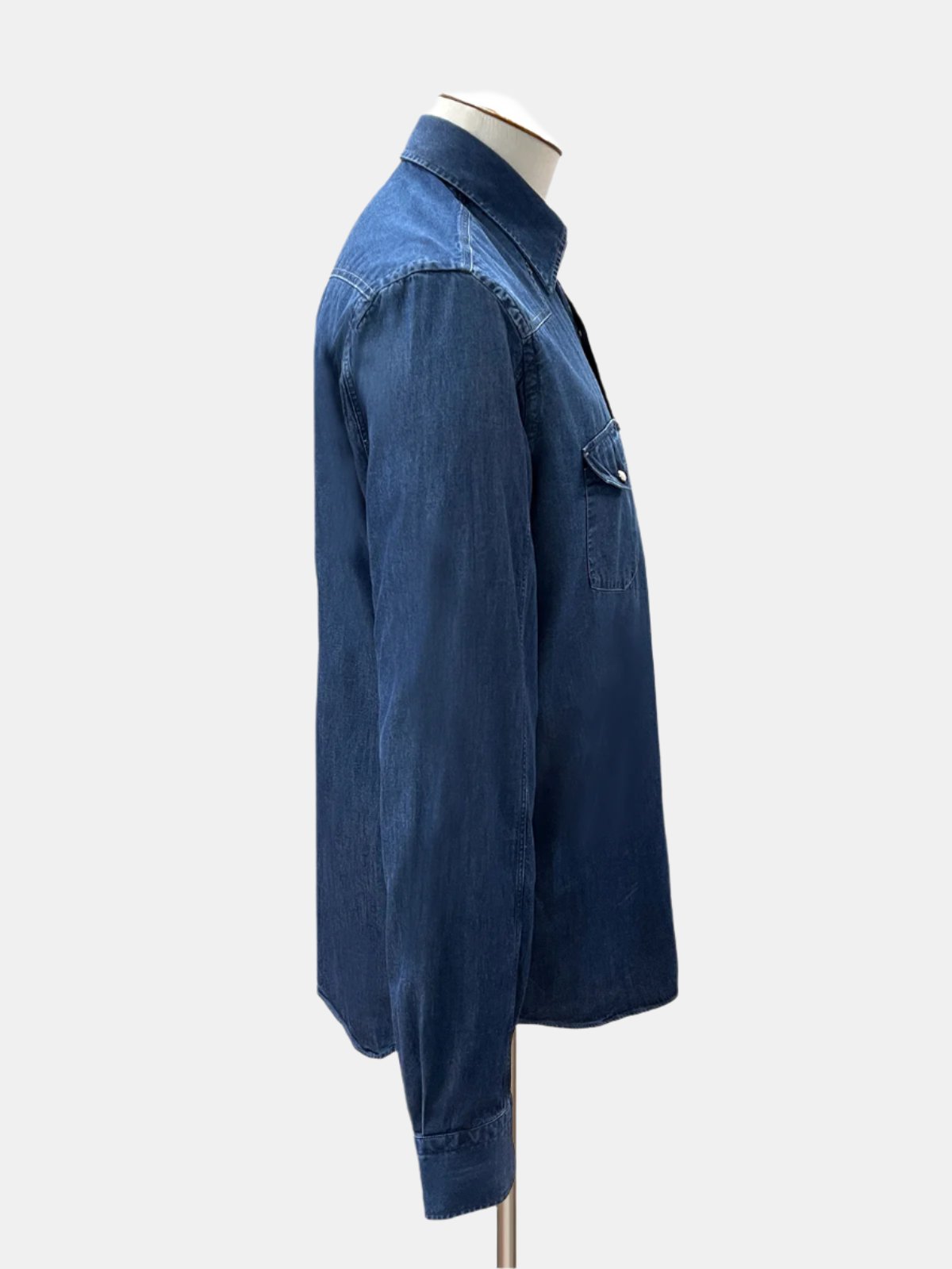 Denim Western Shirt - Indigo  Lucky Last