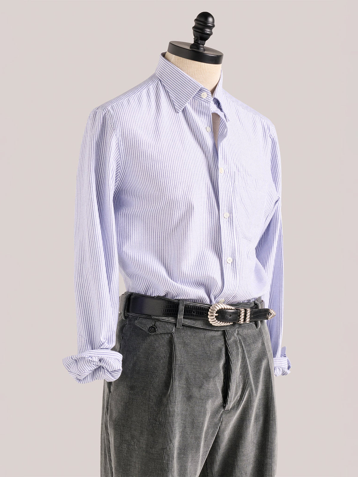 Christian Kimber Fenner Essential Oxford Shirt - Navy Stripe