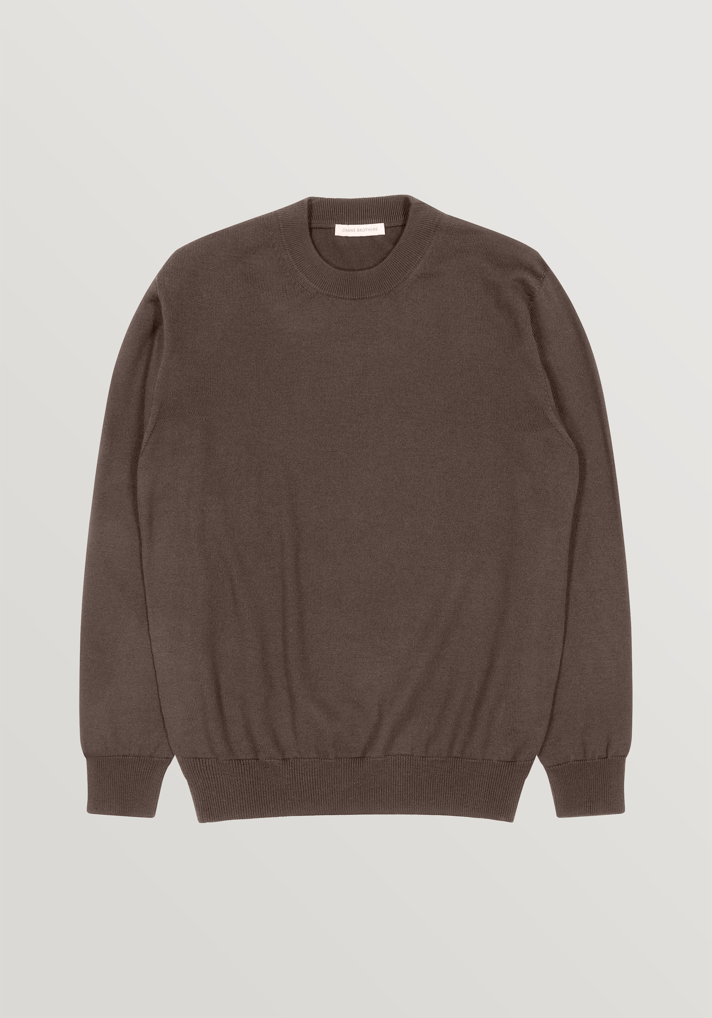 Lightweight Merino Crewneck Sweater - Taupe