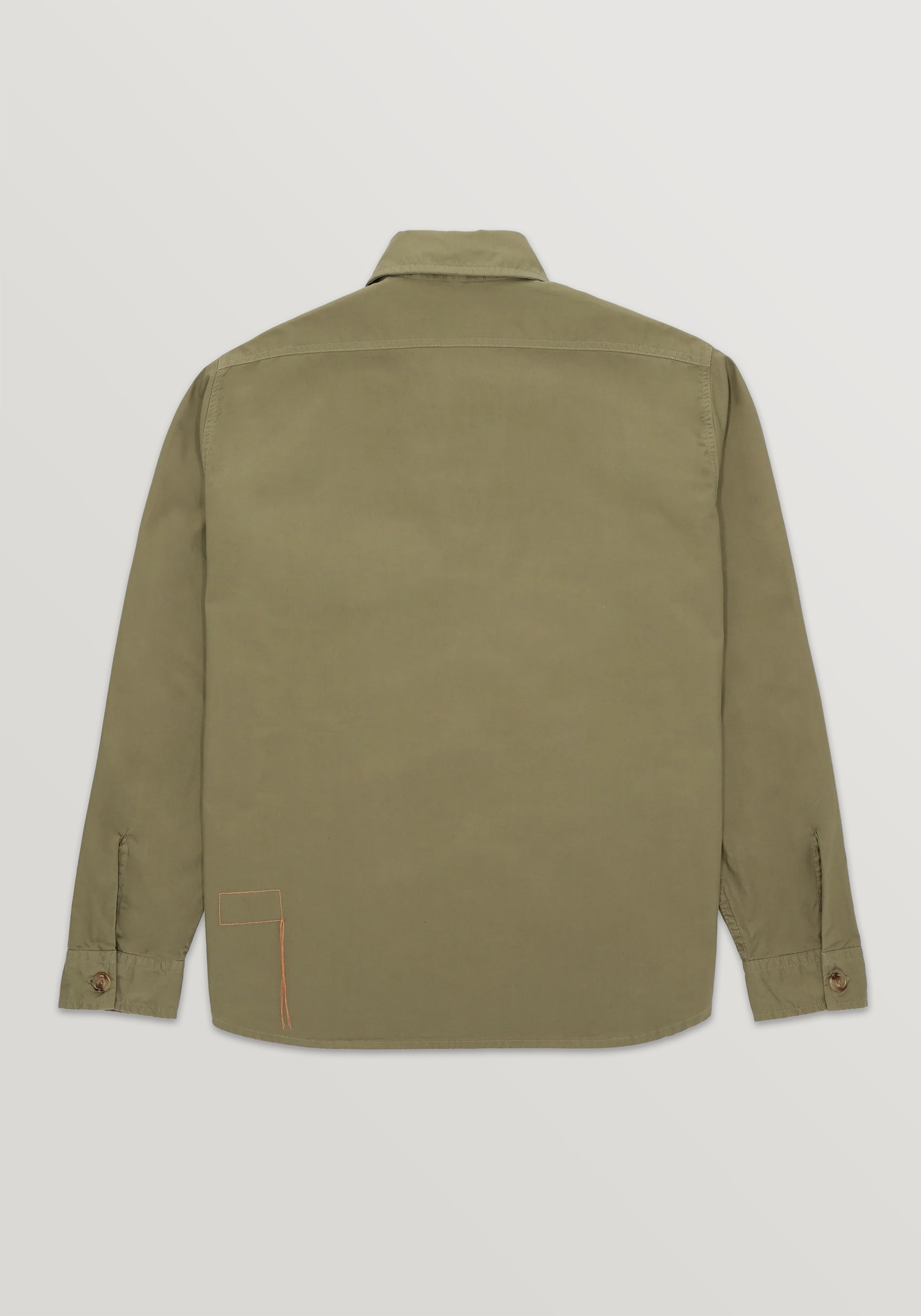Fortela Twill Cotton Overshirt - Sage