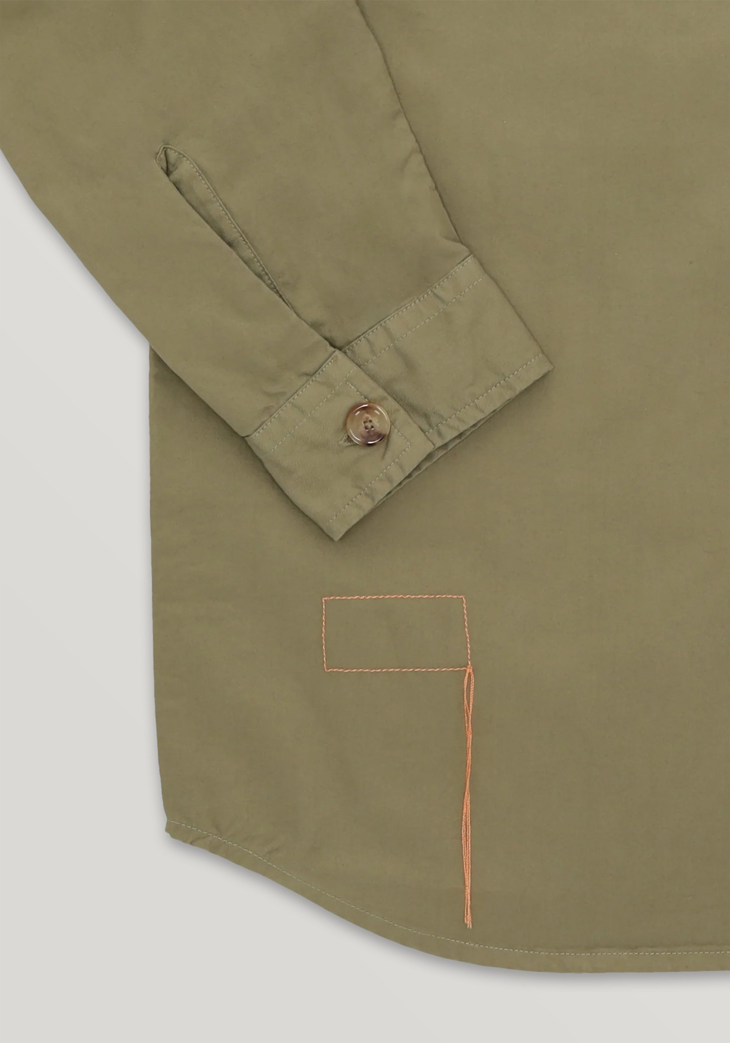 Fortela Twill Cotton Overshirt - Sage