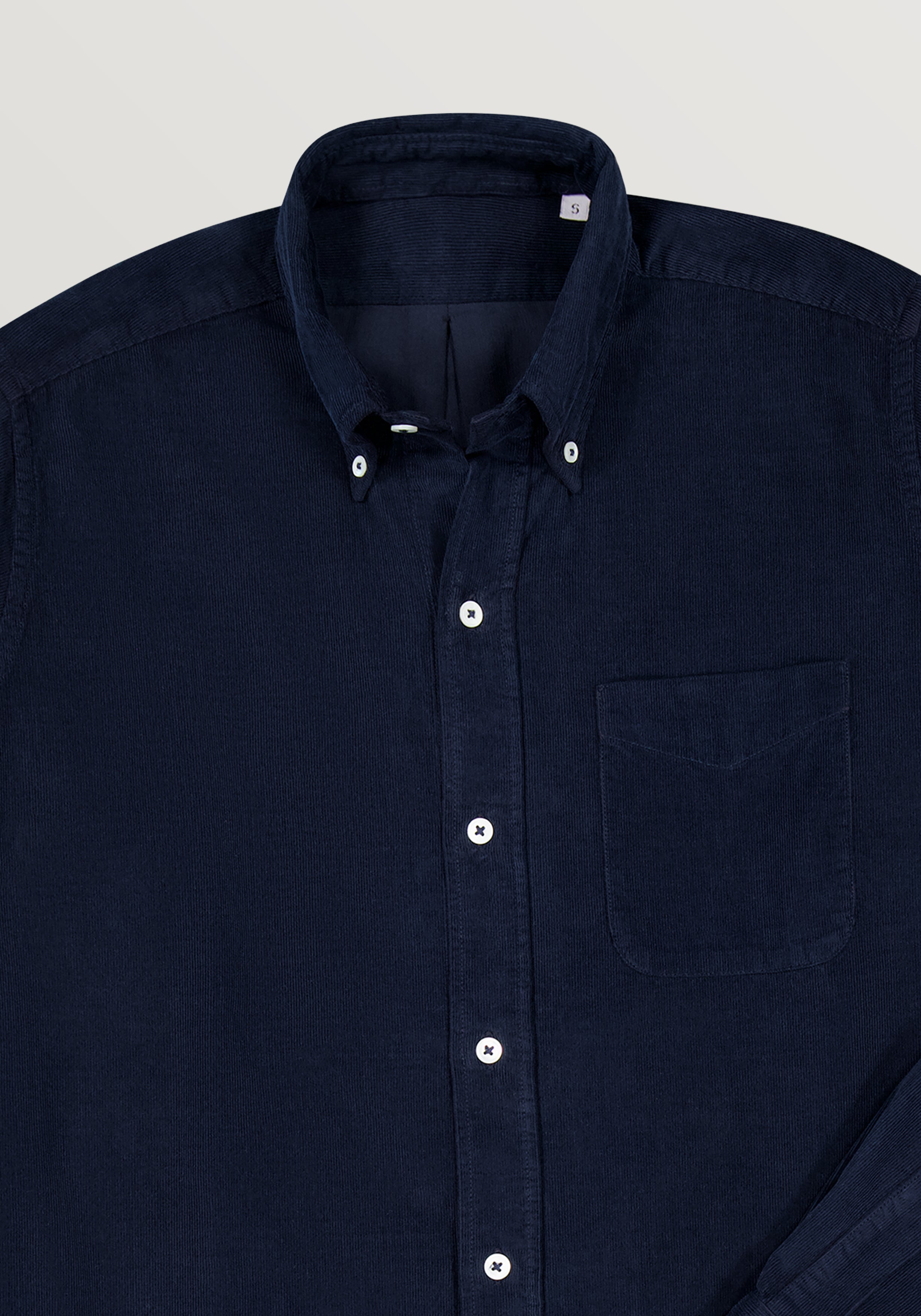 Fortela Corduroy King Shirt - Navy