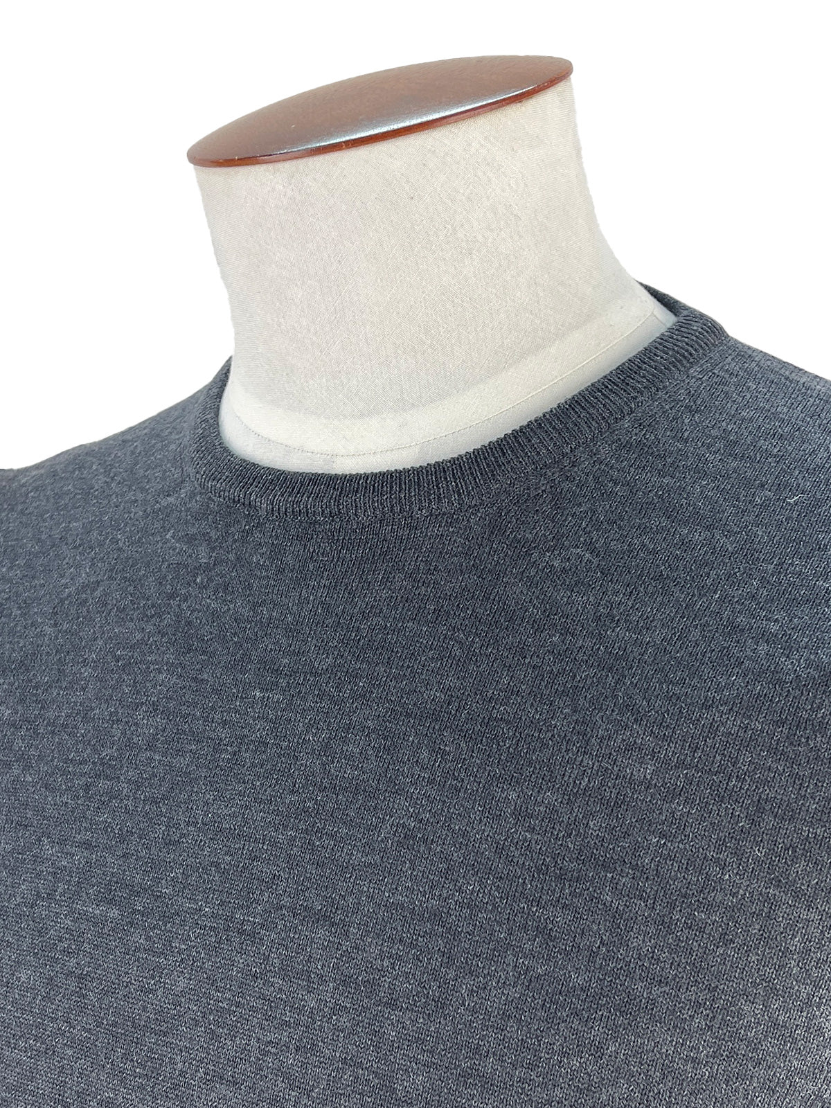 Graphite Merino Wool Crewneck Sweater -  Lucky Last