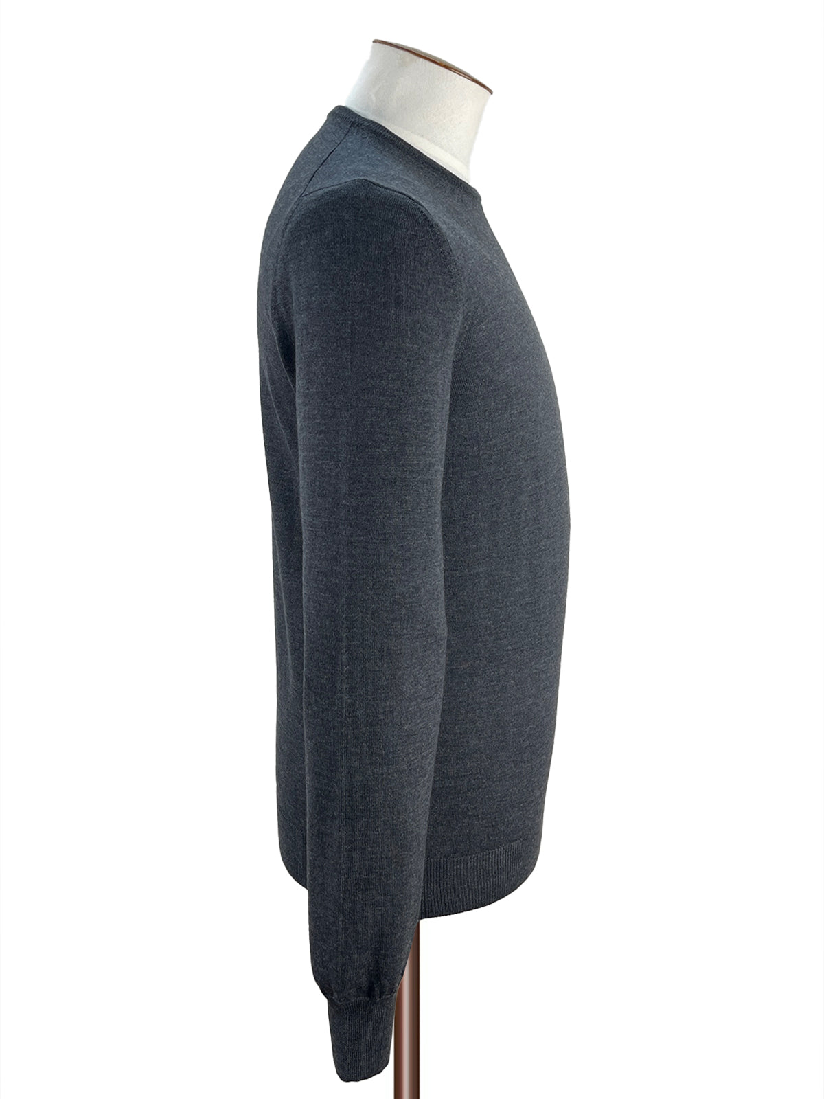 Graphite Merino Wool Crewneck Sweater -  Lucky Last