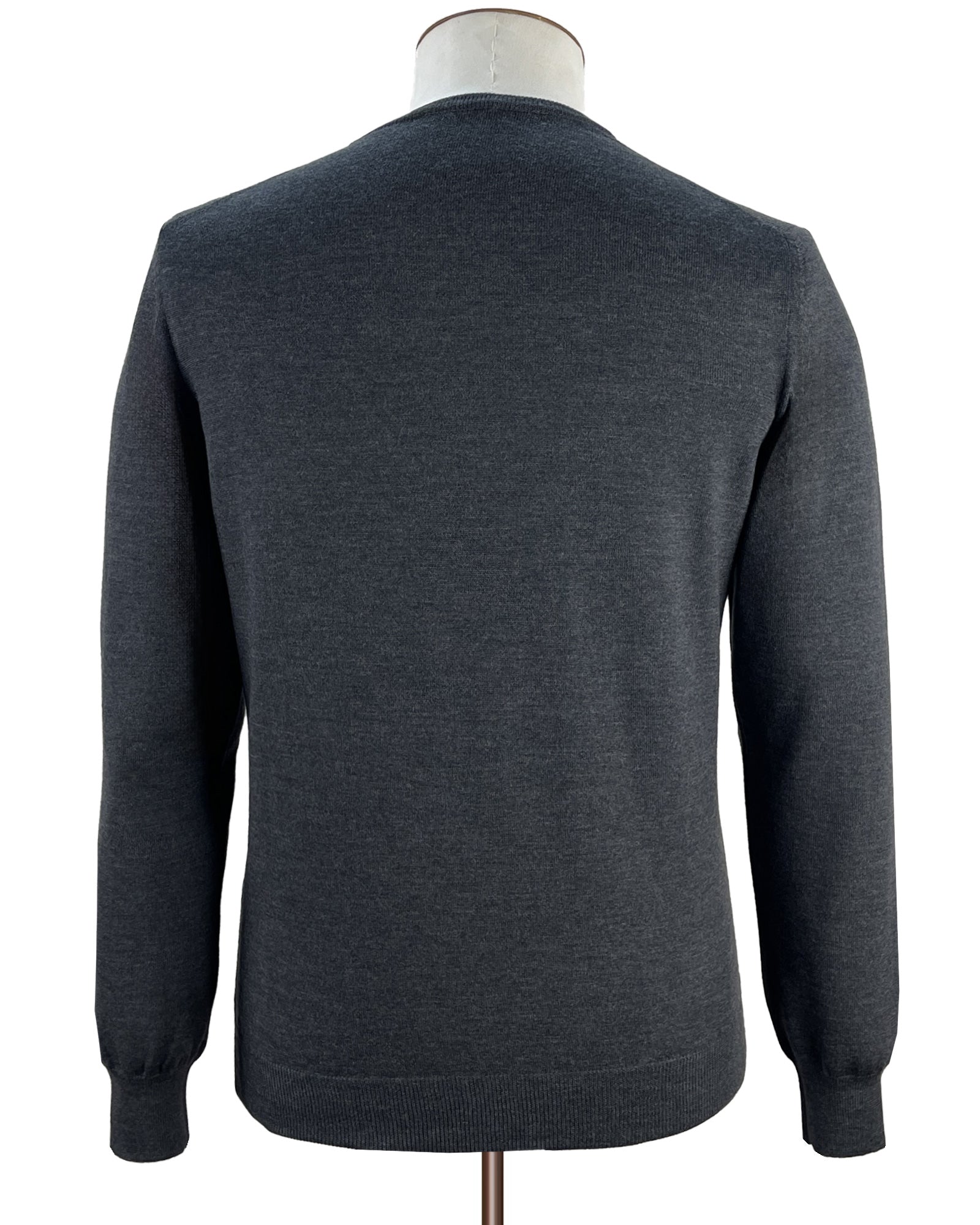 Graphite Merino Wool Crewneck Sweater -  Lucky Last