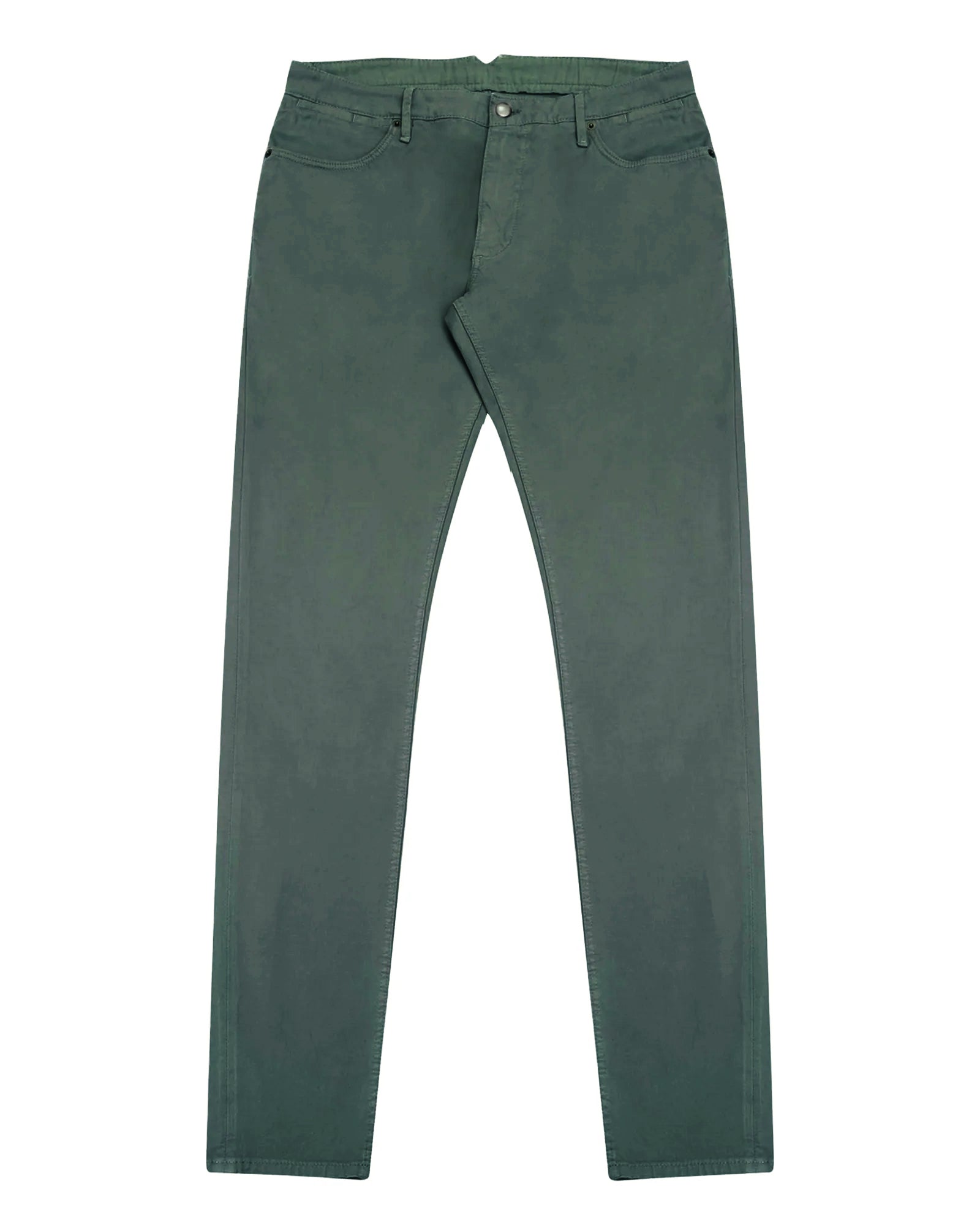 Broken Twill Five Pocket Pant - Forest Green
