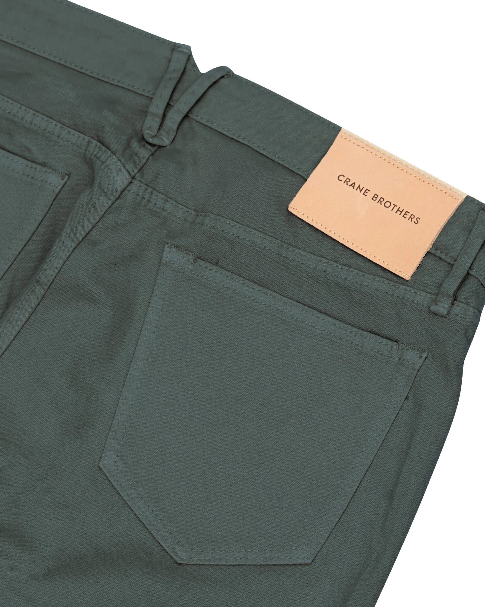 Broken Twill Five Pocket Pant - Forest Green