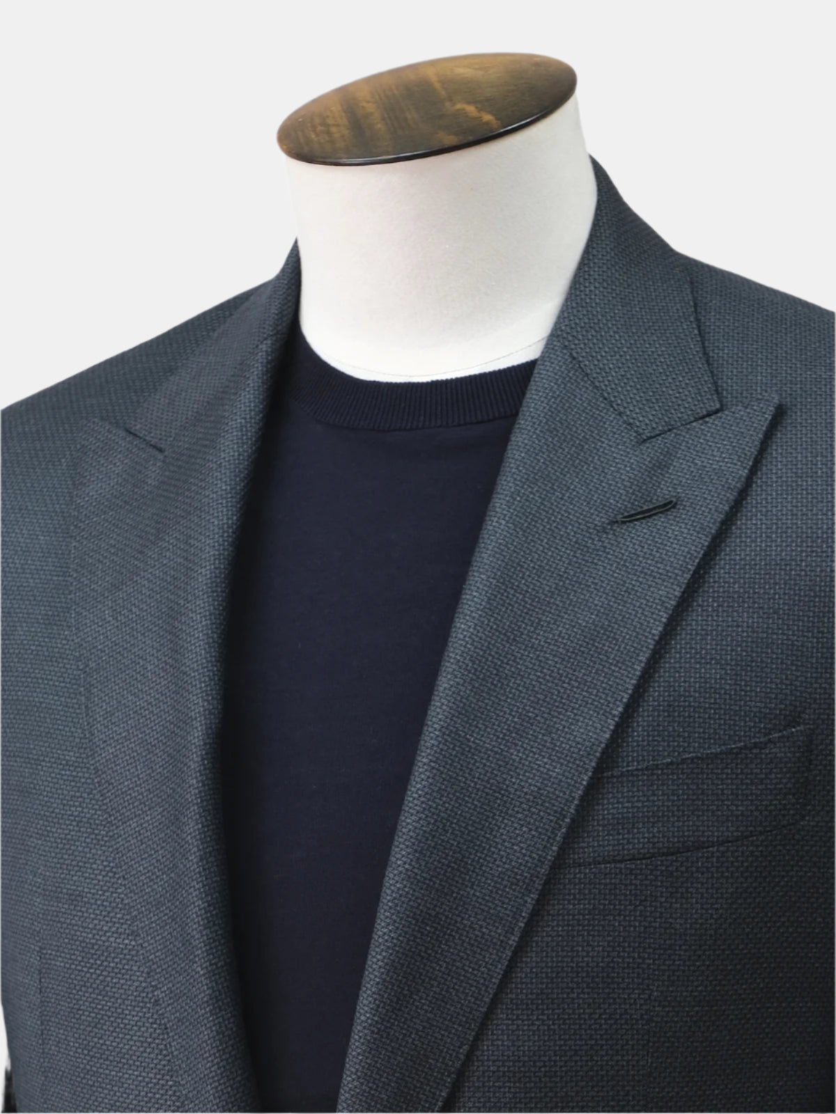 Green Wool Micro Design Blazer Sample - LUCKY LAST