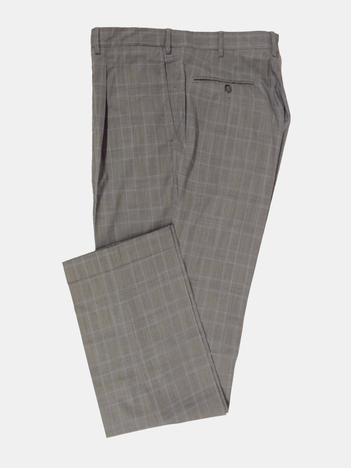 Grey Glen Check Wool & Silk Suit - Production Sample