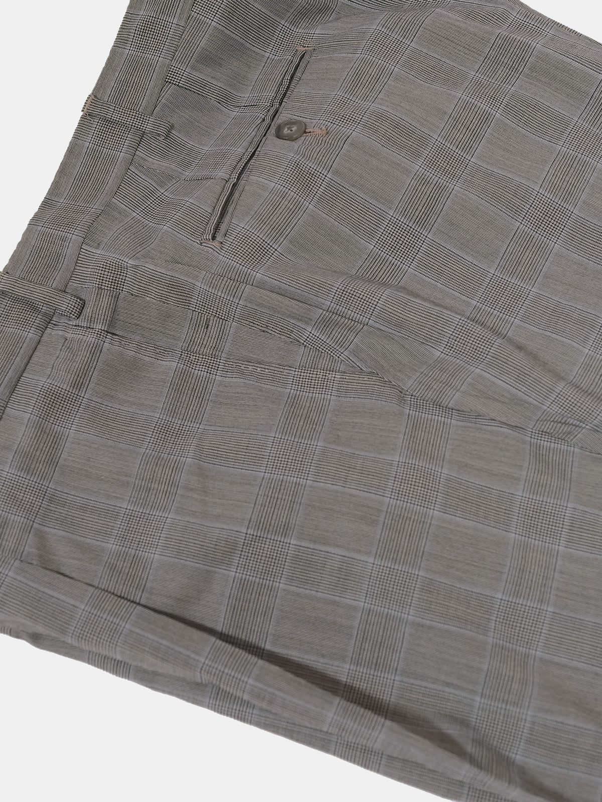 Grey Glen Check Wool & Silk Suit - Production Sample