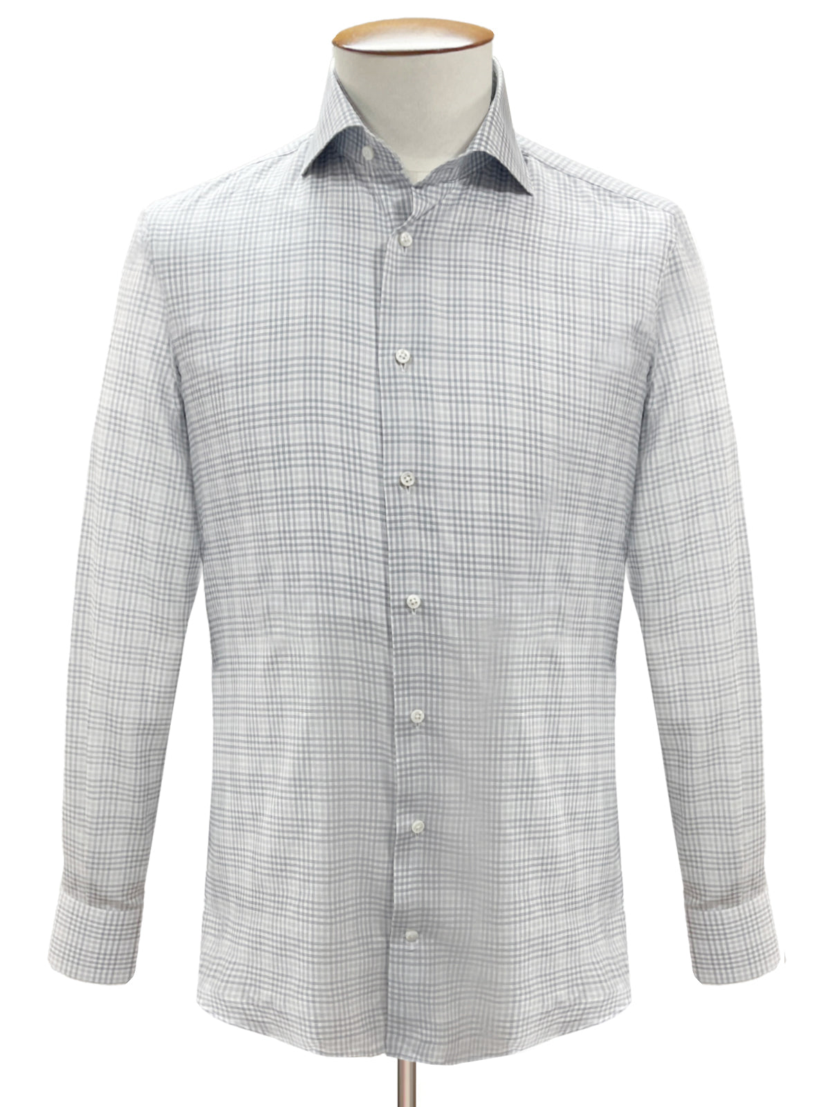 Silvern Check Cutaway Collar Shirt