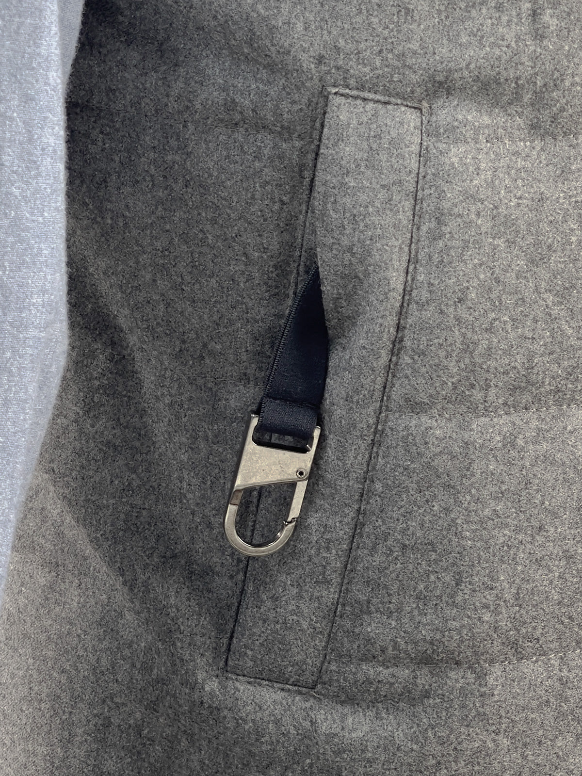 Quilted Flannel Vest - Heather Grey