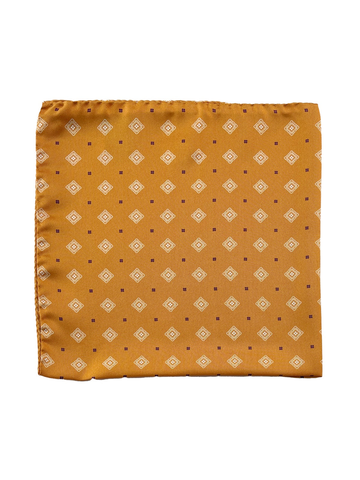 Medallion Printed Silk Pochette - Apricot