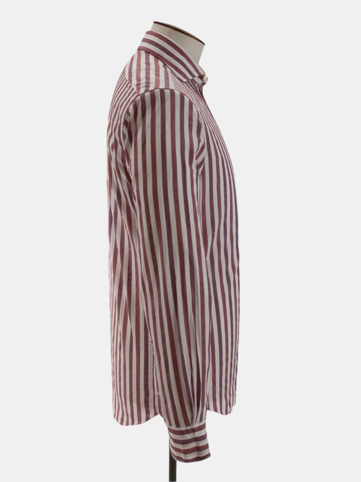 Spread Collar Shirt - Mixed Berry Bengal Stripe