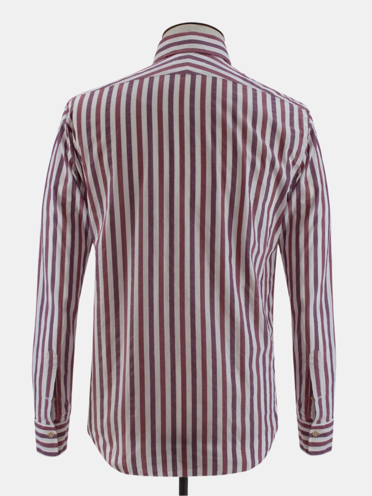 Spread Collar Shirt - Mixed Berry Bengal Stripe