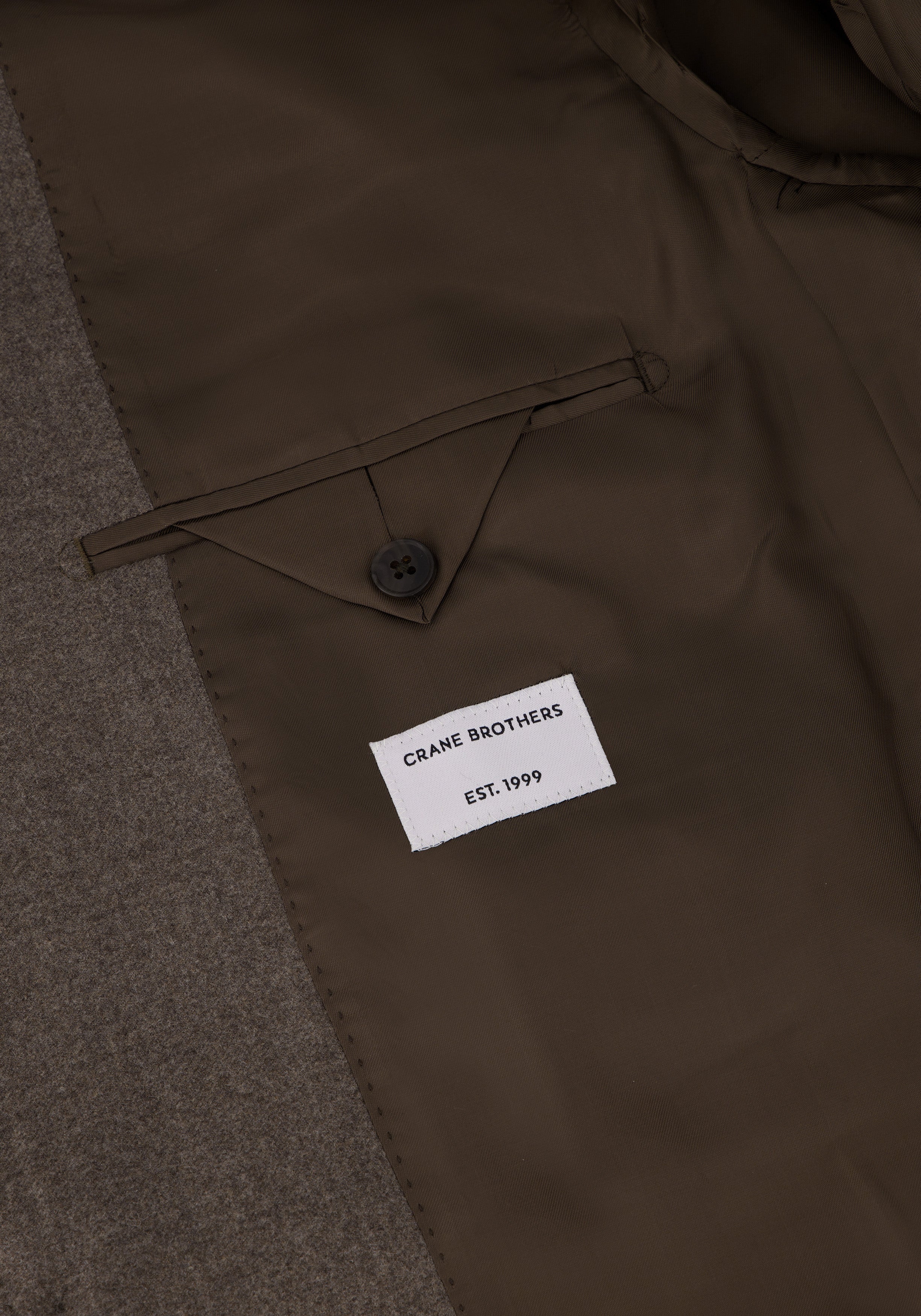 Jersley Wool Twill Blazer - Truffle